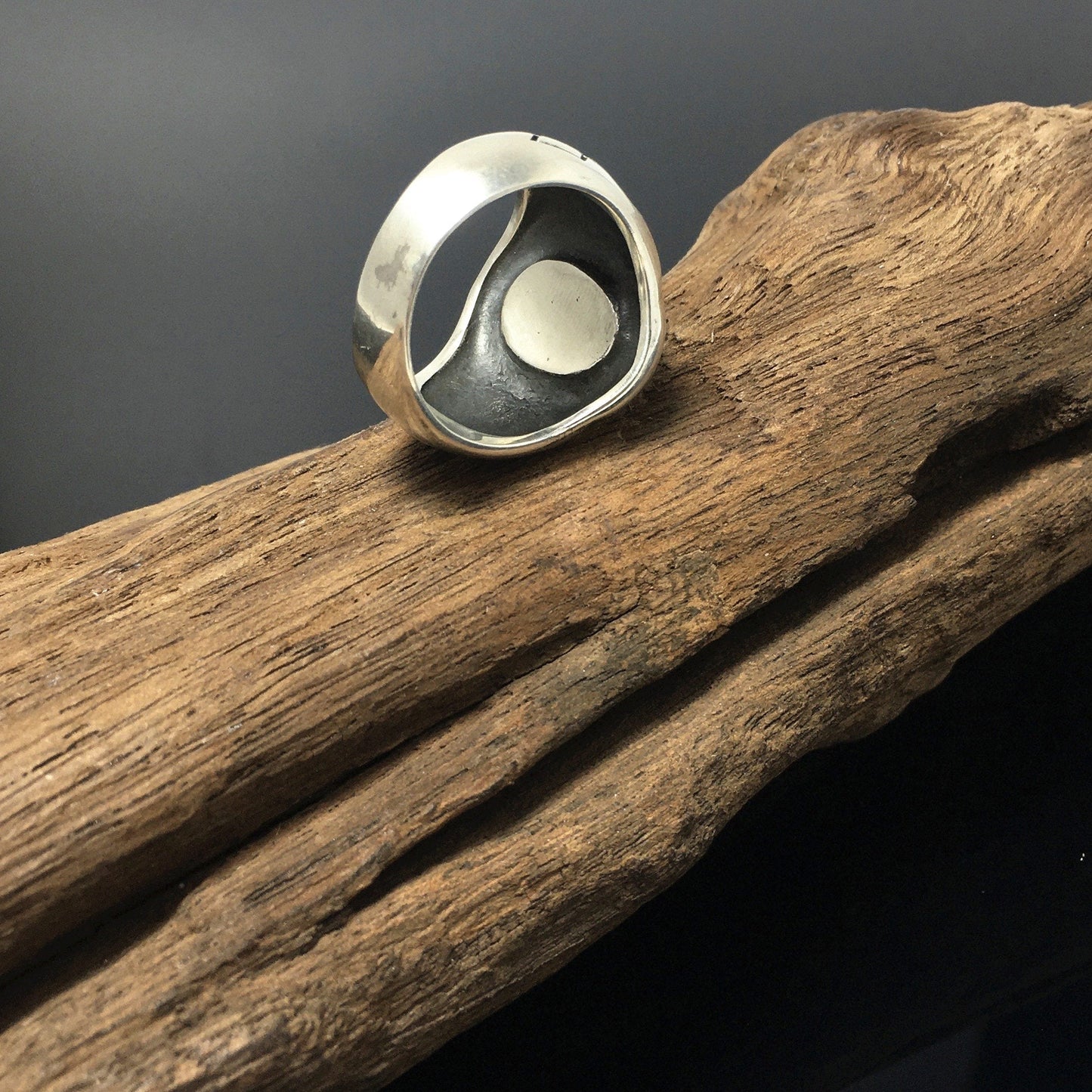 925 Sterling Silver Green Turquoise Bohemian Ring