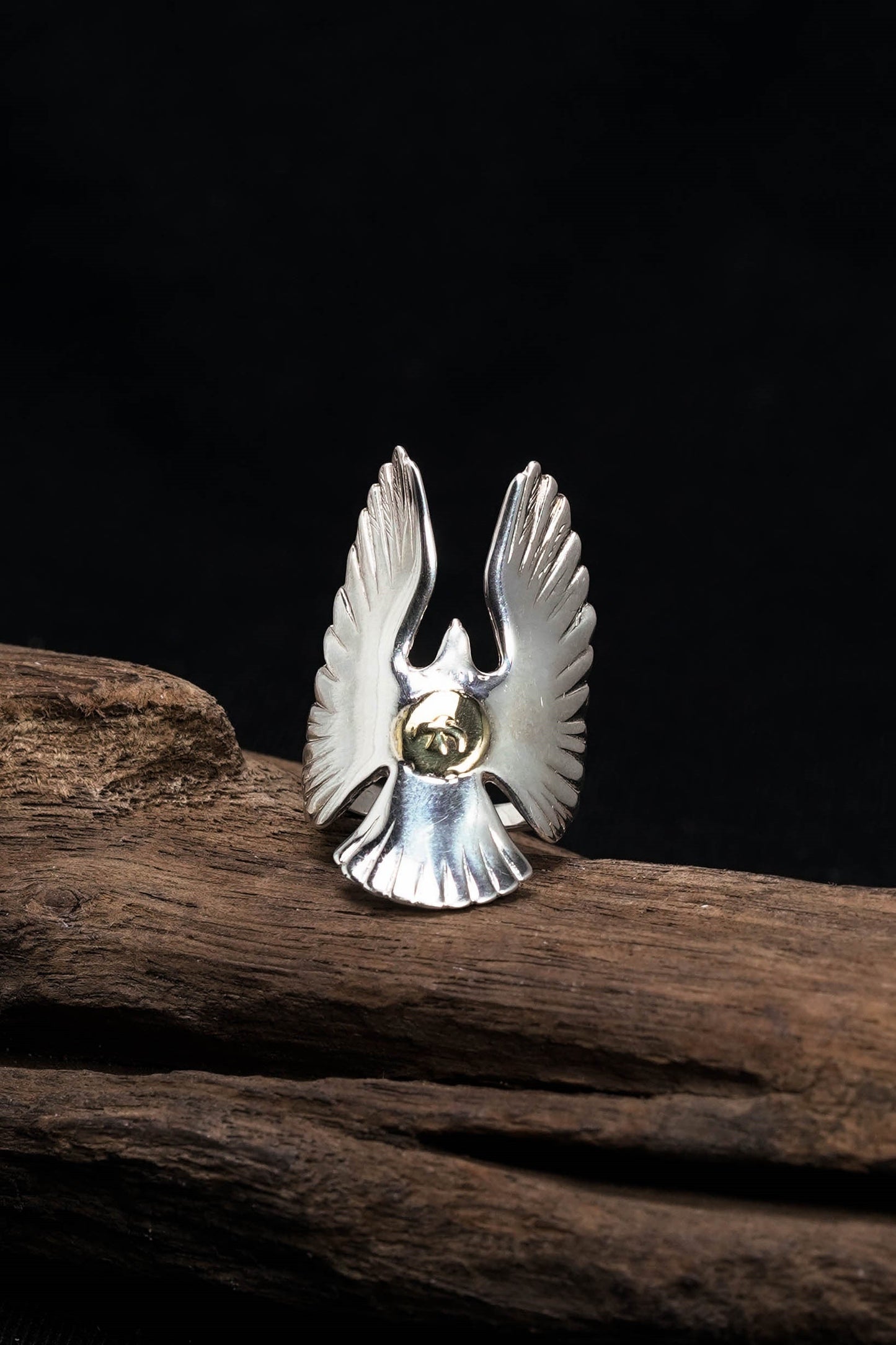 Takahashi Goro Antique Eagle Rings