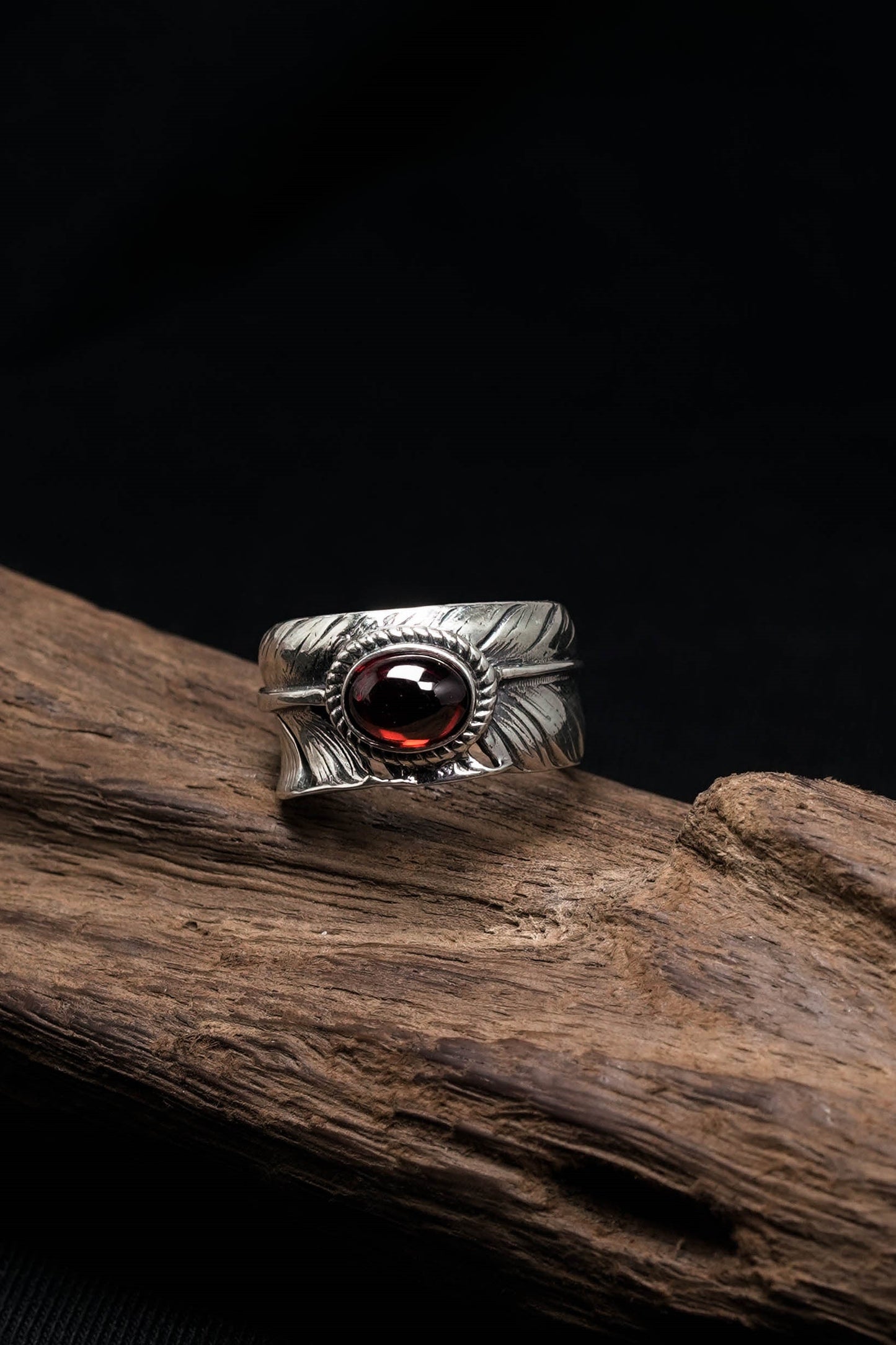 925 Sterling Silver Feather Ring Takahashi Goro