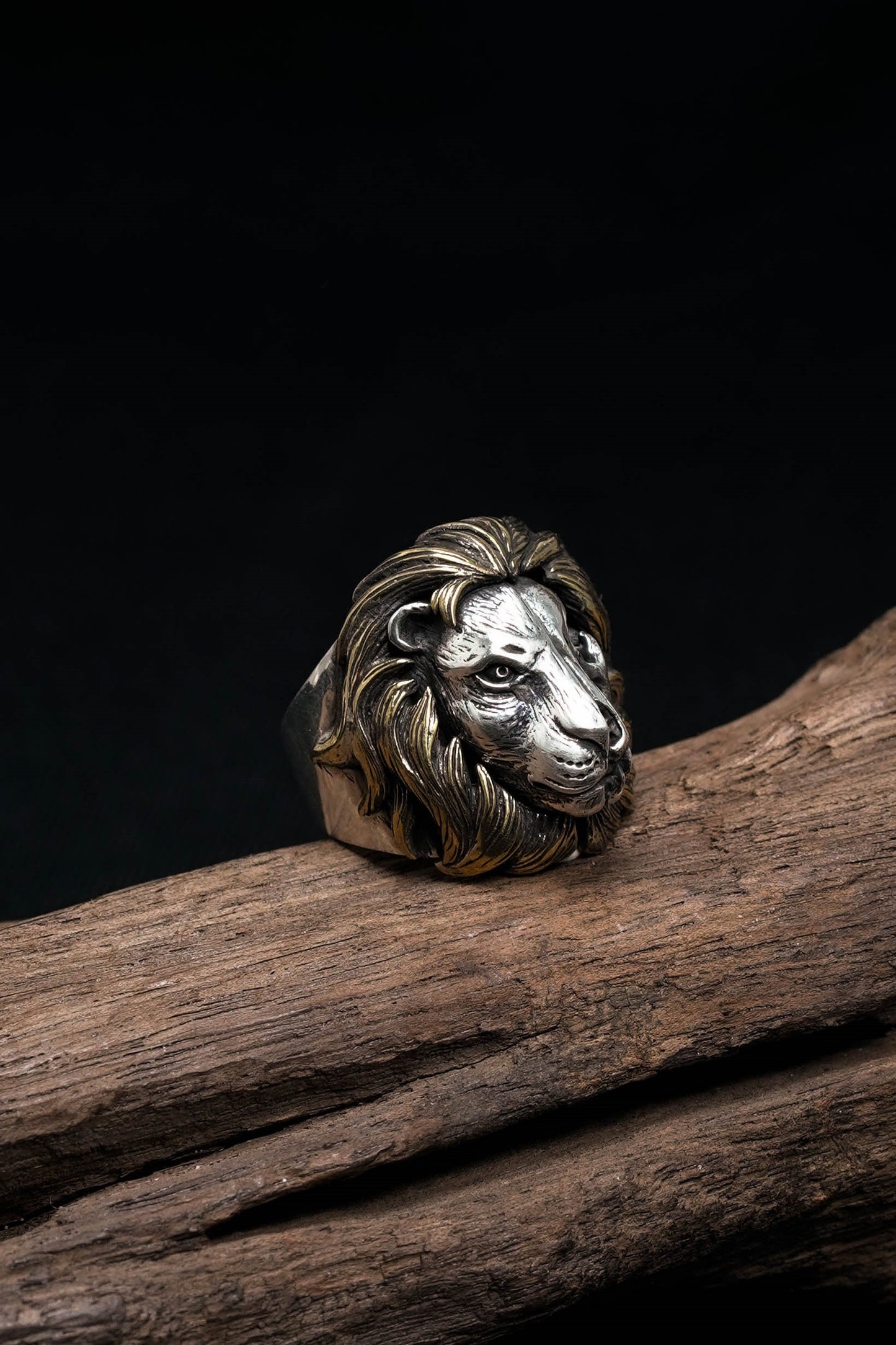 Retro Lion Head 925 Sterling Silver Ring Jewelry