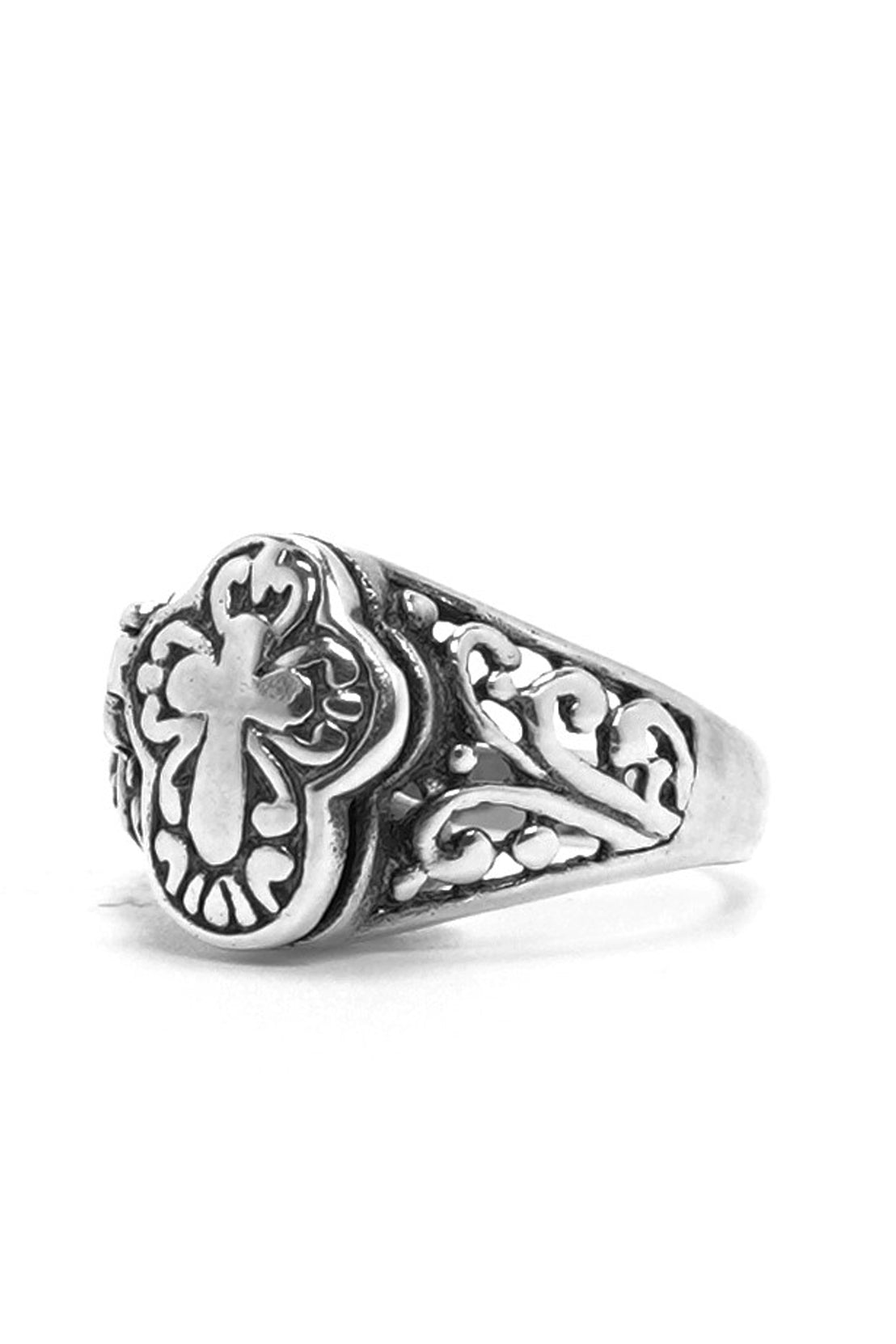 Antique Retro Secret Box 925 Sterling Silver Rings