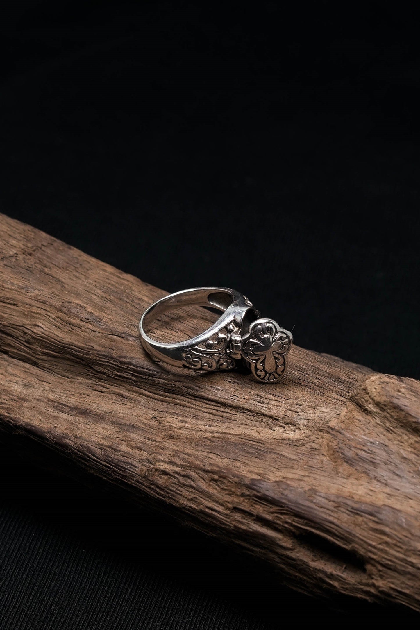 Antique Retro Secret Box 925 Sterling Silver Rings