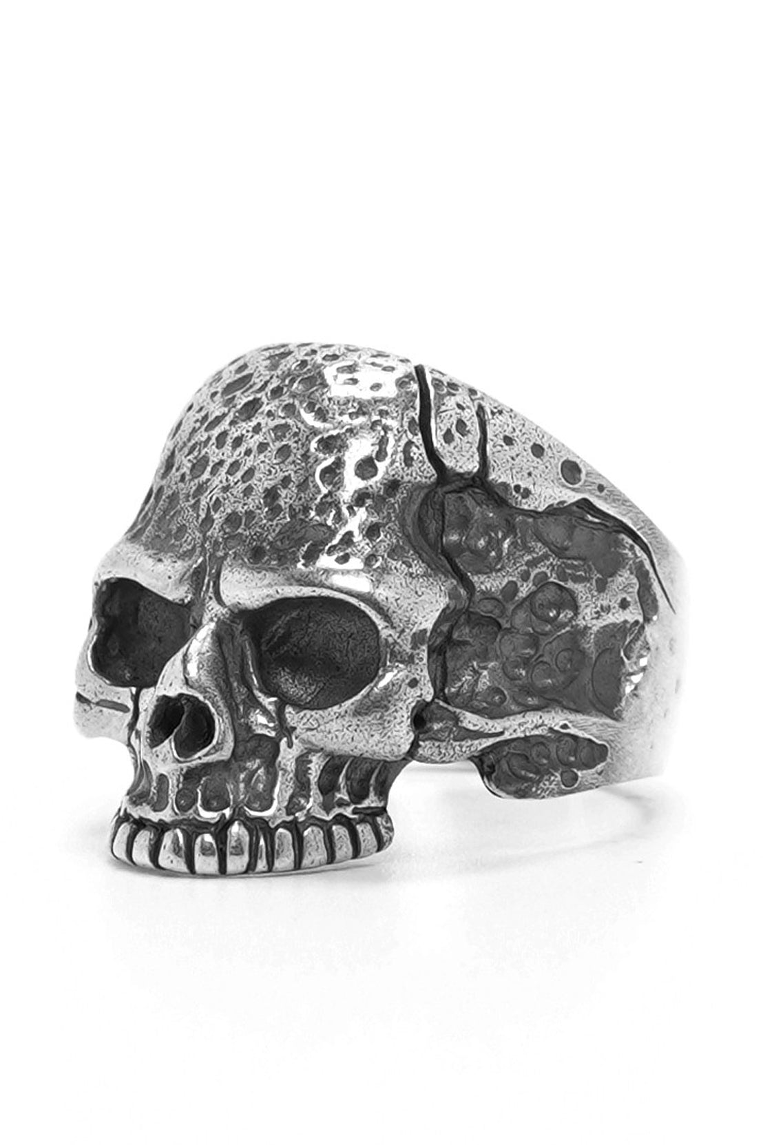 Retro 925 Sterling Silver Human Skull Ring
