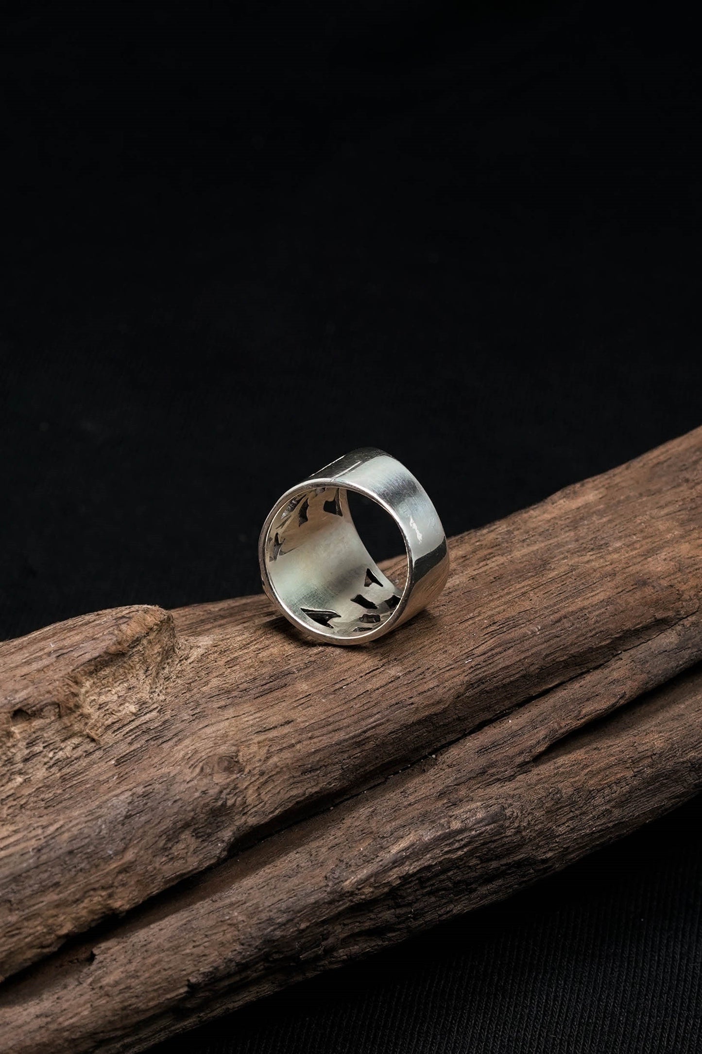 Classic Black Onyx 925 Sterling Silver Retro Ring
