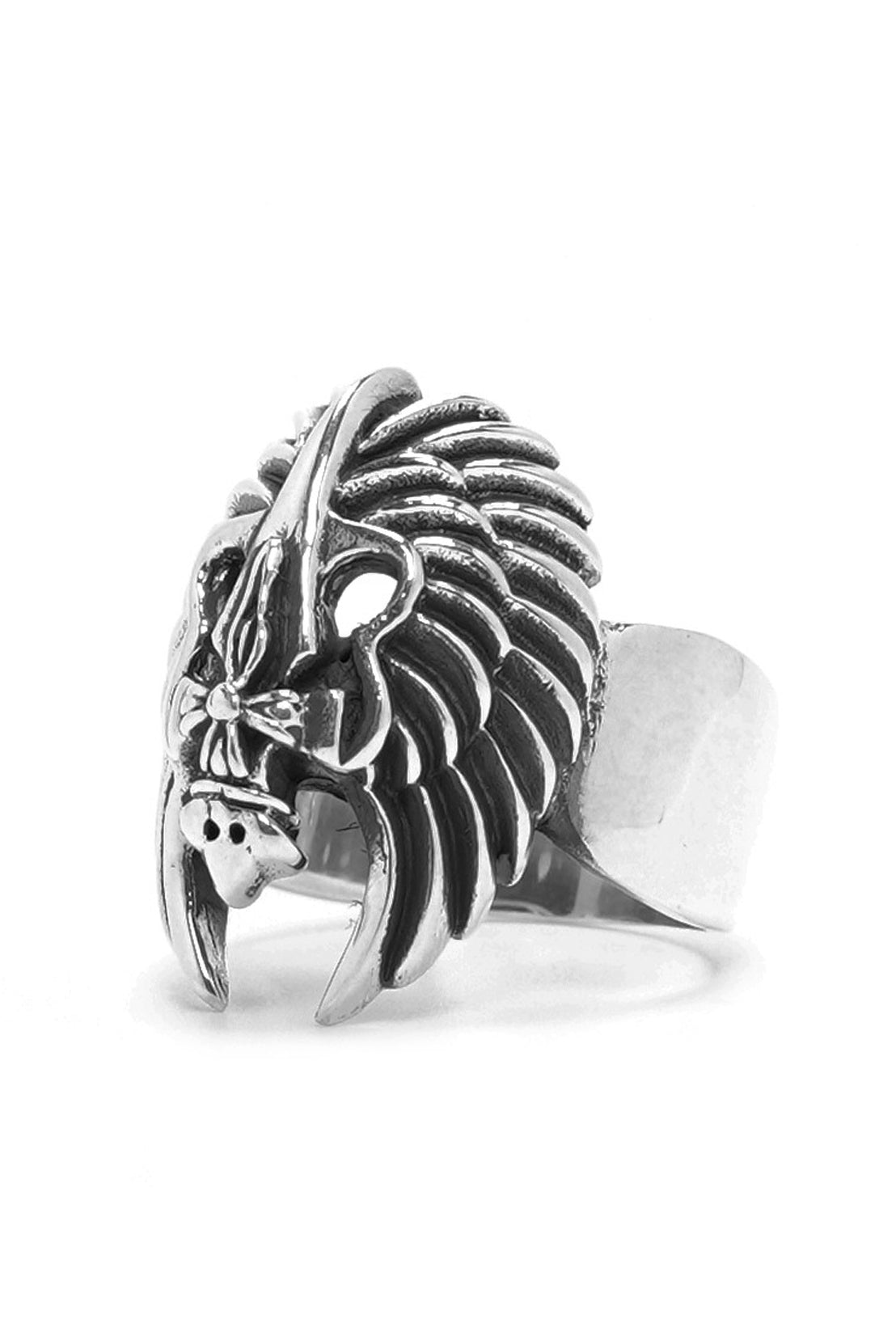 Retro 925 Silver Wings Ring