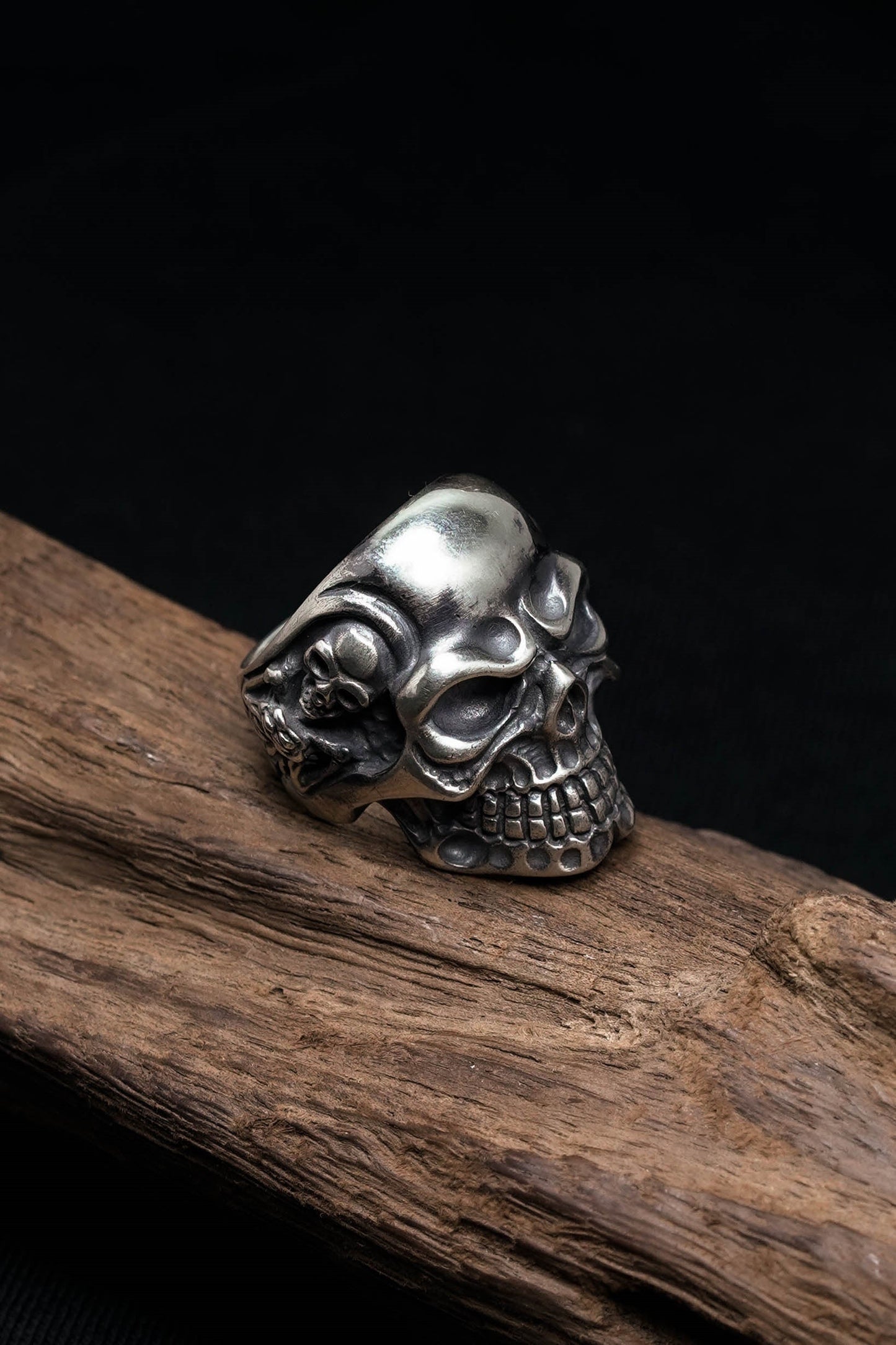 Retro 925 Sterling Silver Skull Ring