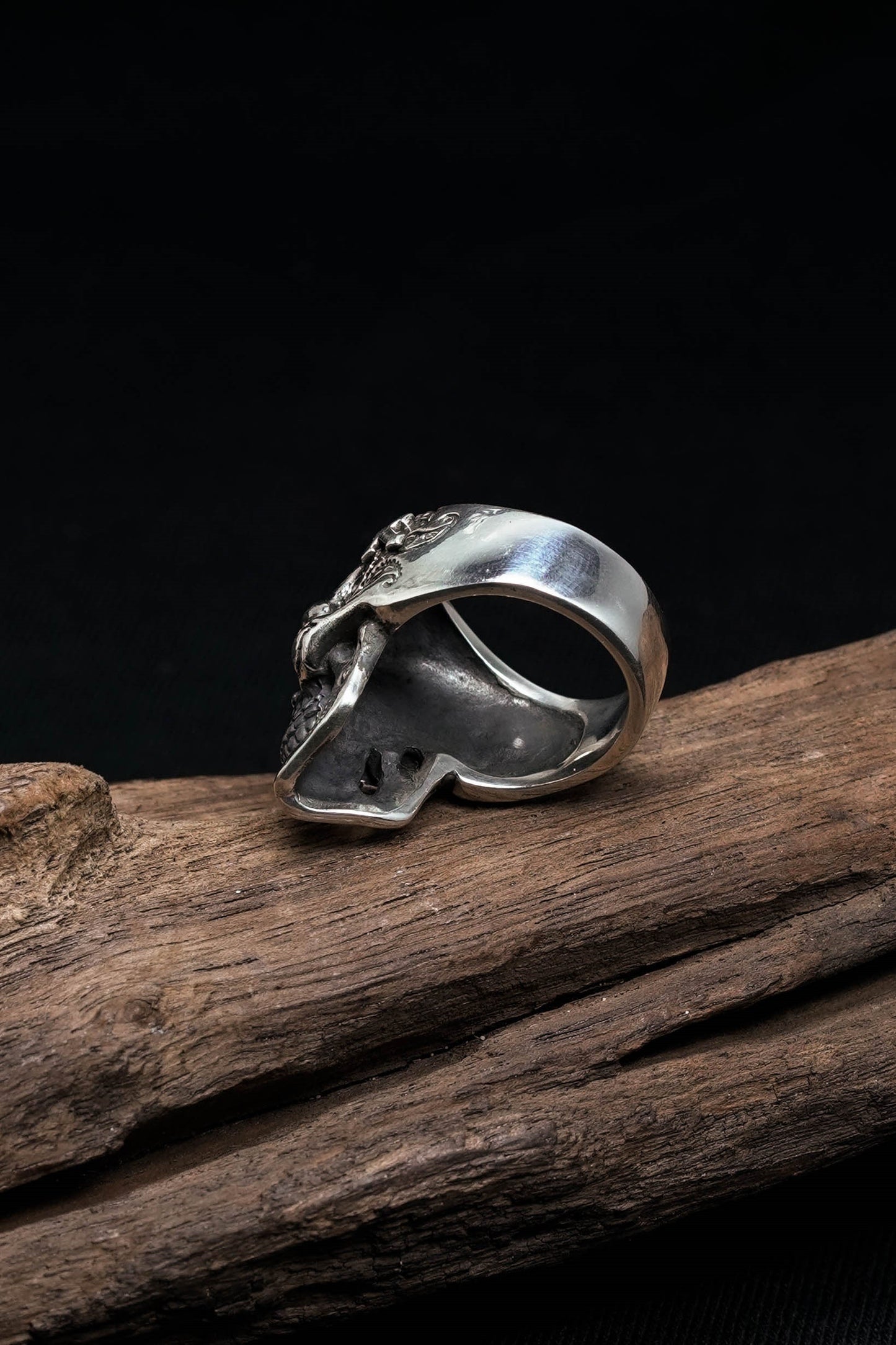 Cross Skull 925 Sterling Silver Retro Ring