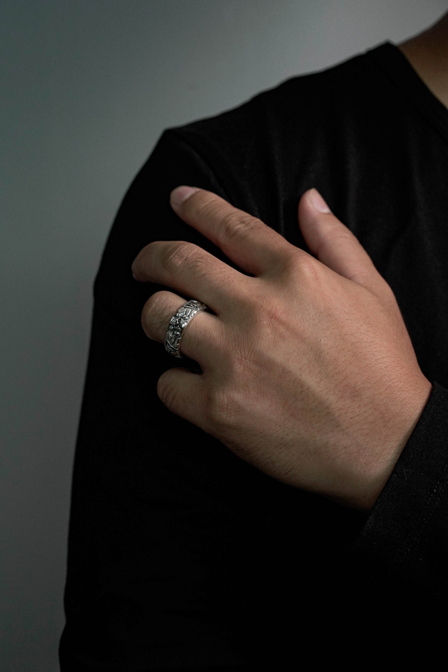 Small Skull Retro 925 Sterling Silver Ring