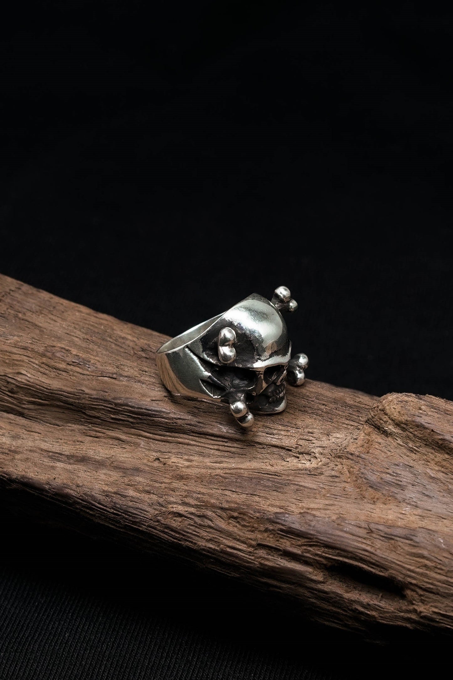 Skull Skeleton Bone 925 Sterling Silver Retro Ring
