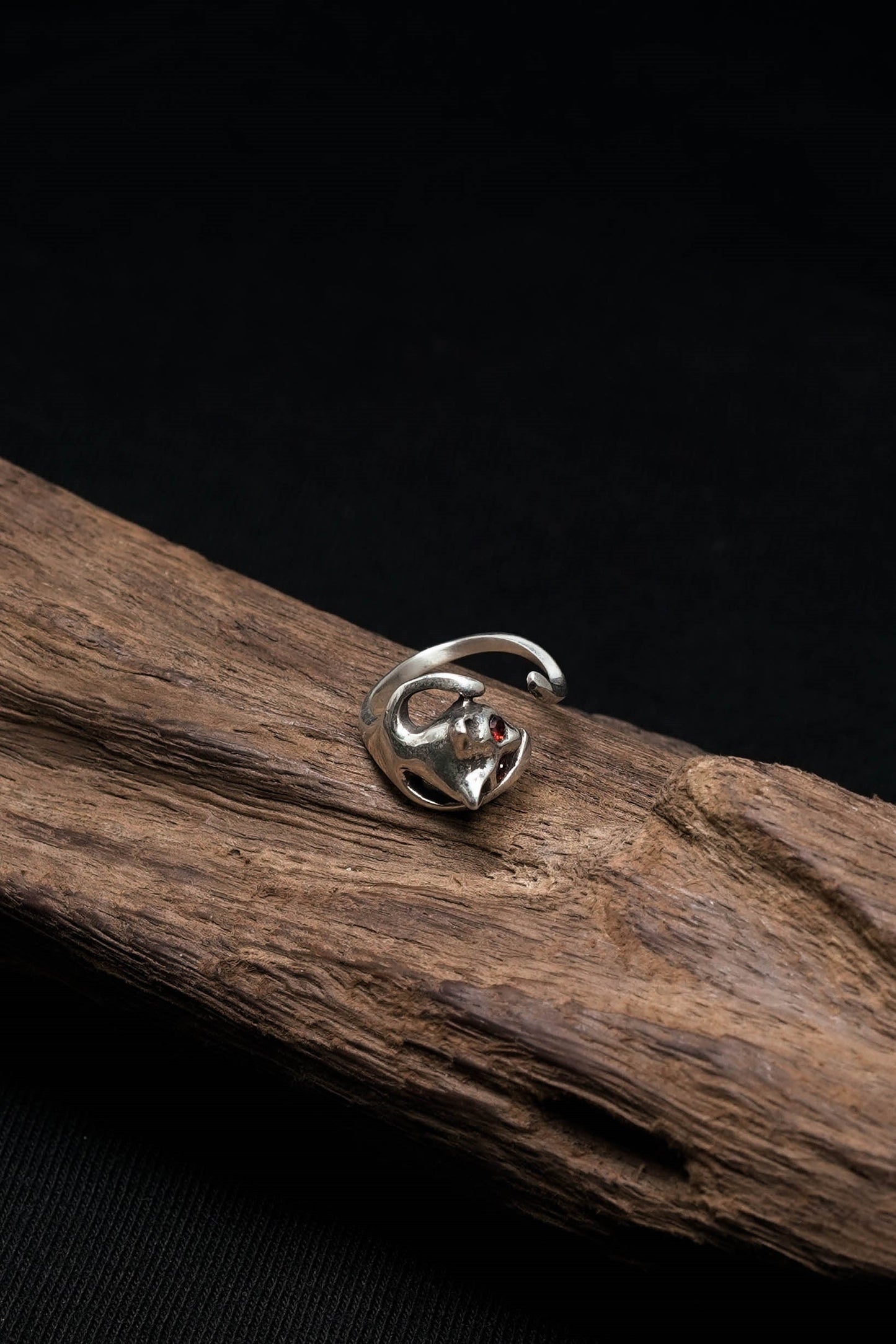 Fox Head Retro 925 Sterling Silver Ring