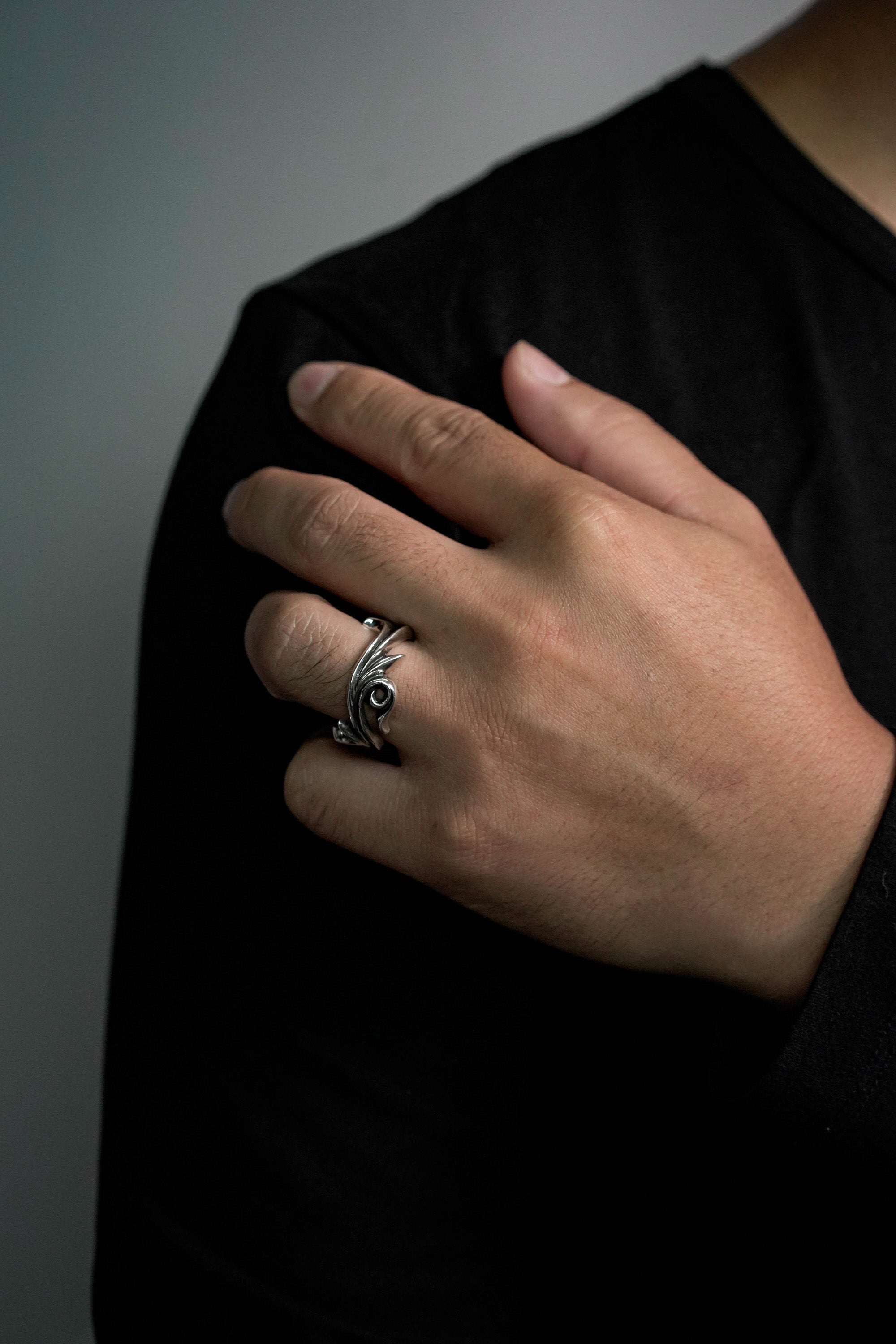 Leaf Ring Retro 925 Sterling Silver