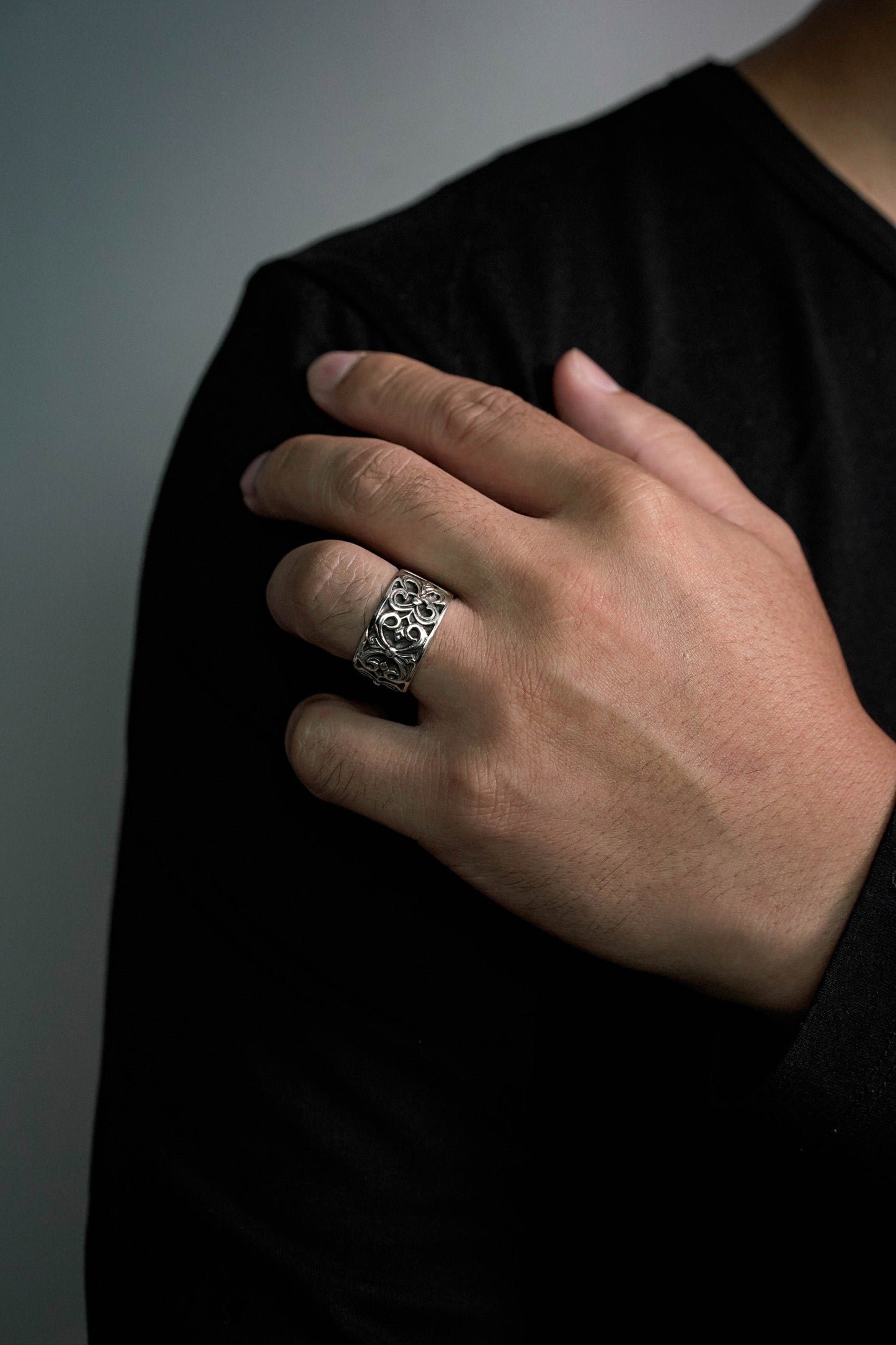 Classic Antique Ring Retro 925 Sterling Silver
