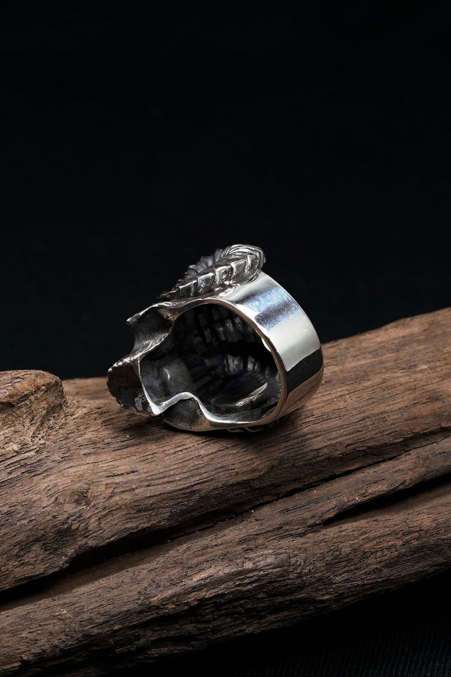 Retro Sheep Head Skull Silver Rings