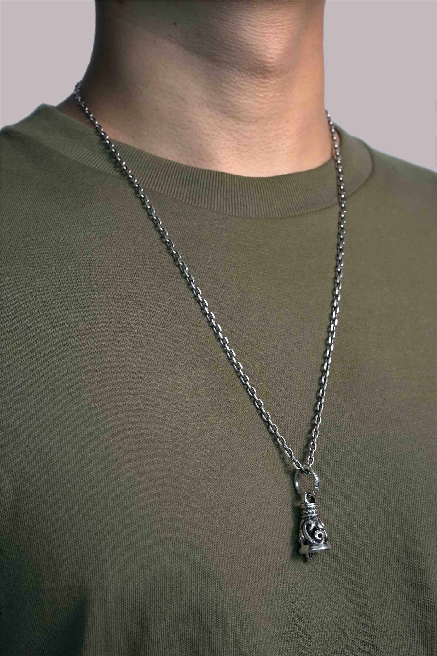 Sterling Silver Bell Pendant
