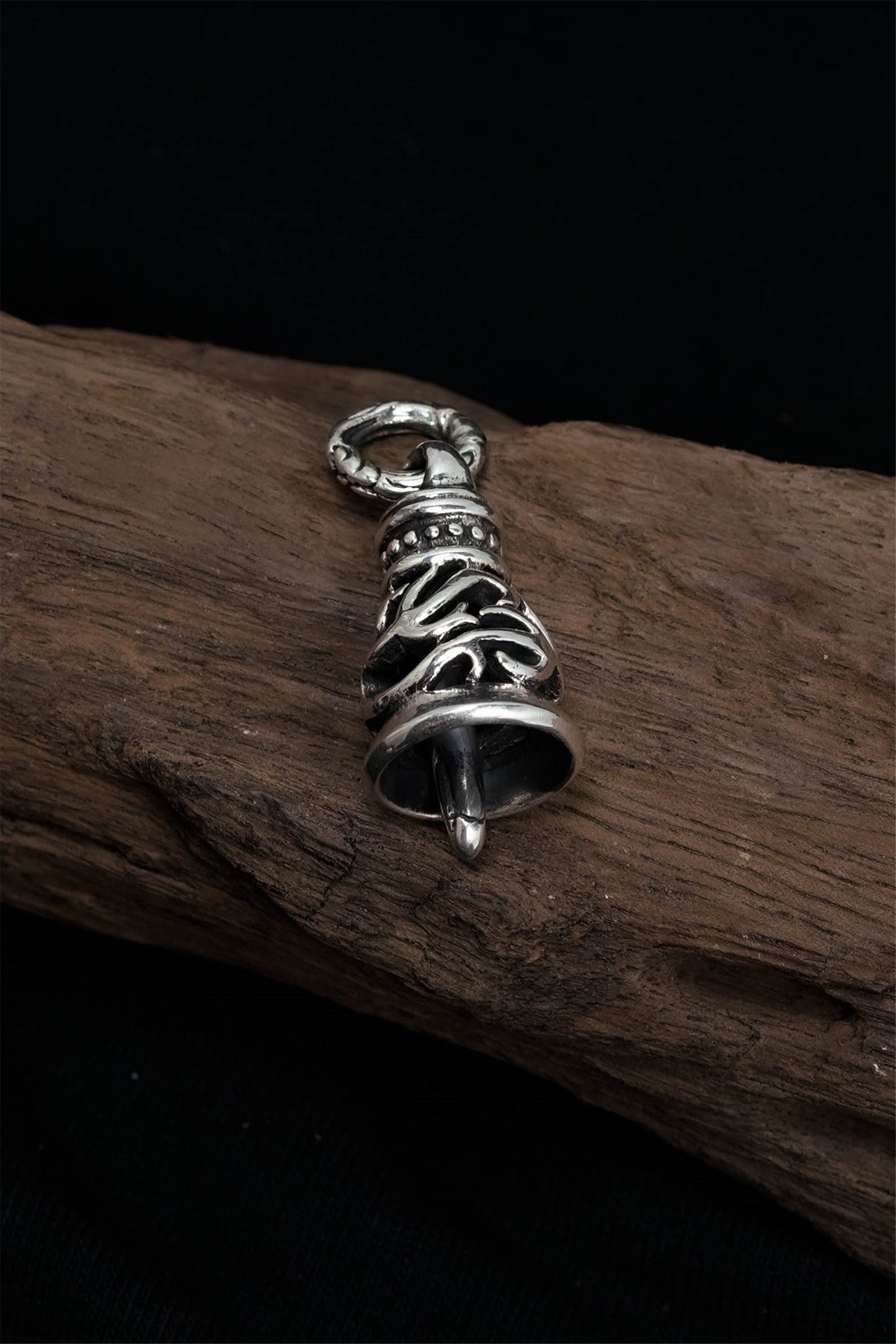 Bell Pendant Retro 925 Sterling Silver