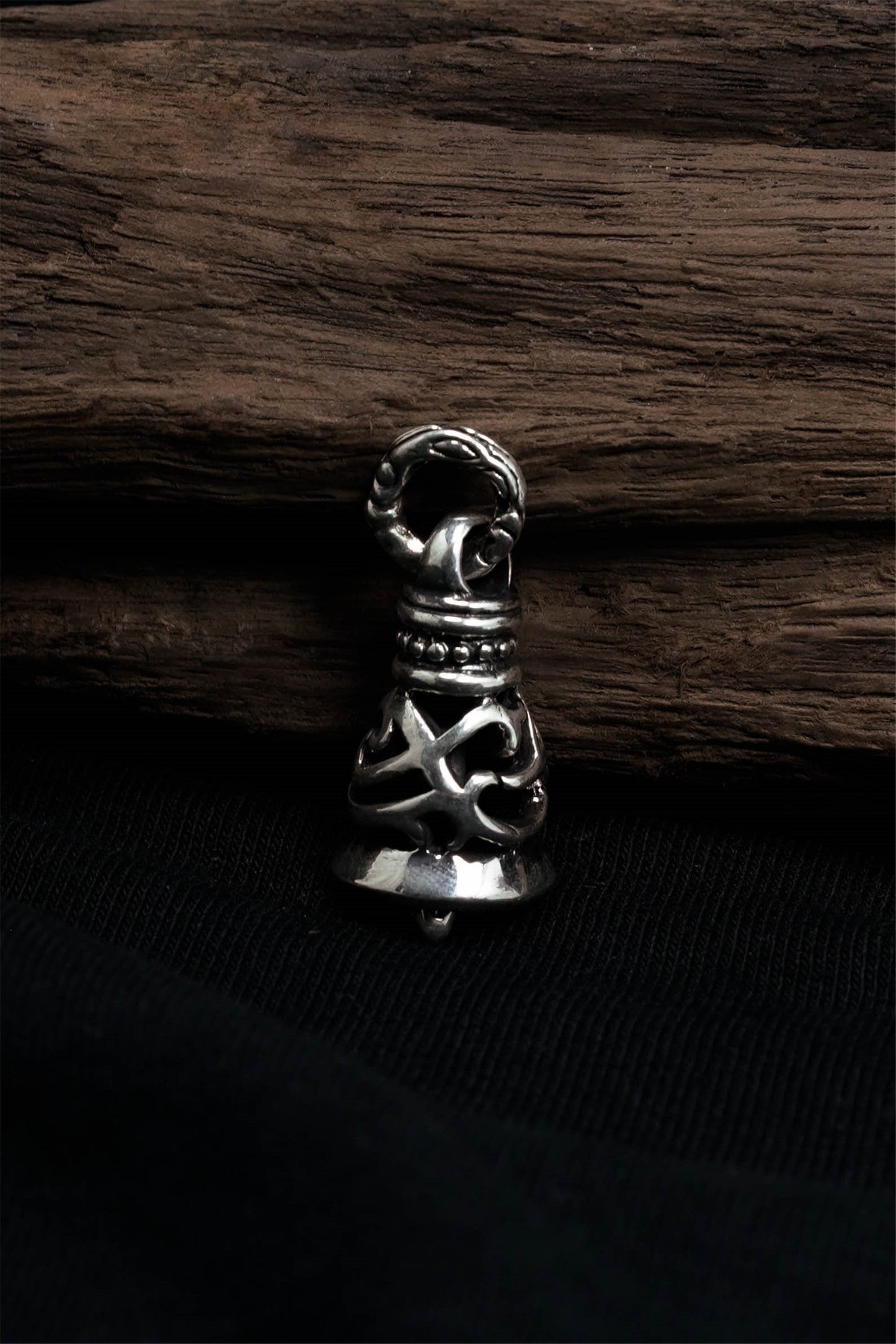 Bell Pendant Retro 925 Sterling Silver