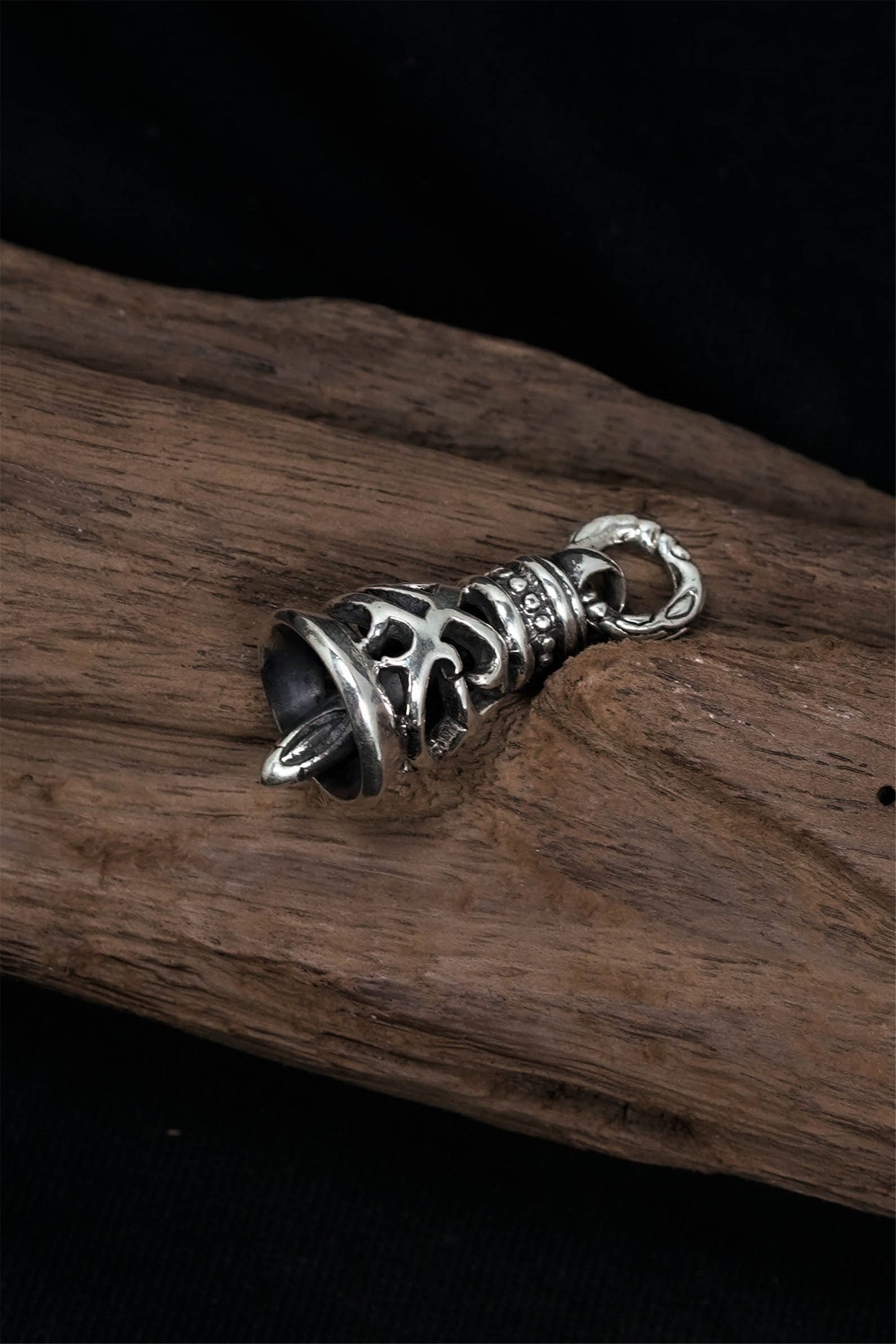 Bell Pendant Retro 925 Sterling Silver