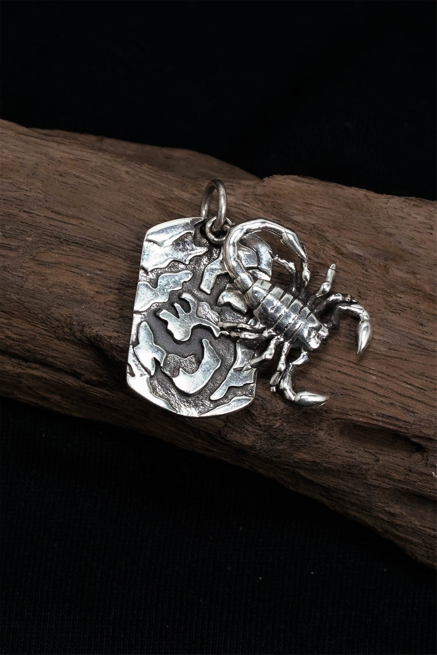 Motorcycle Wind Scorpion Pendant Retro 925 Sterling Silver