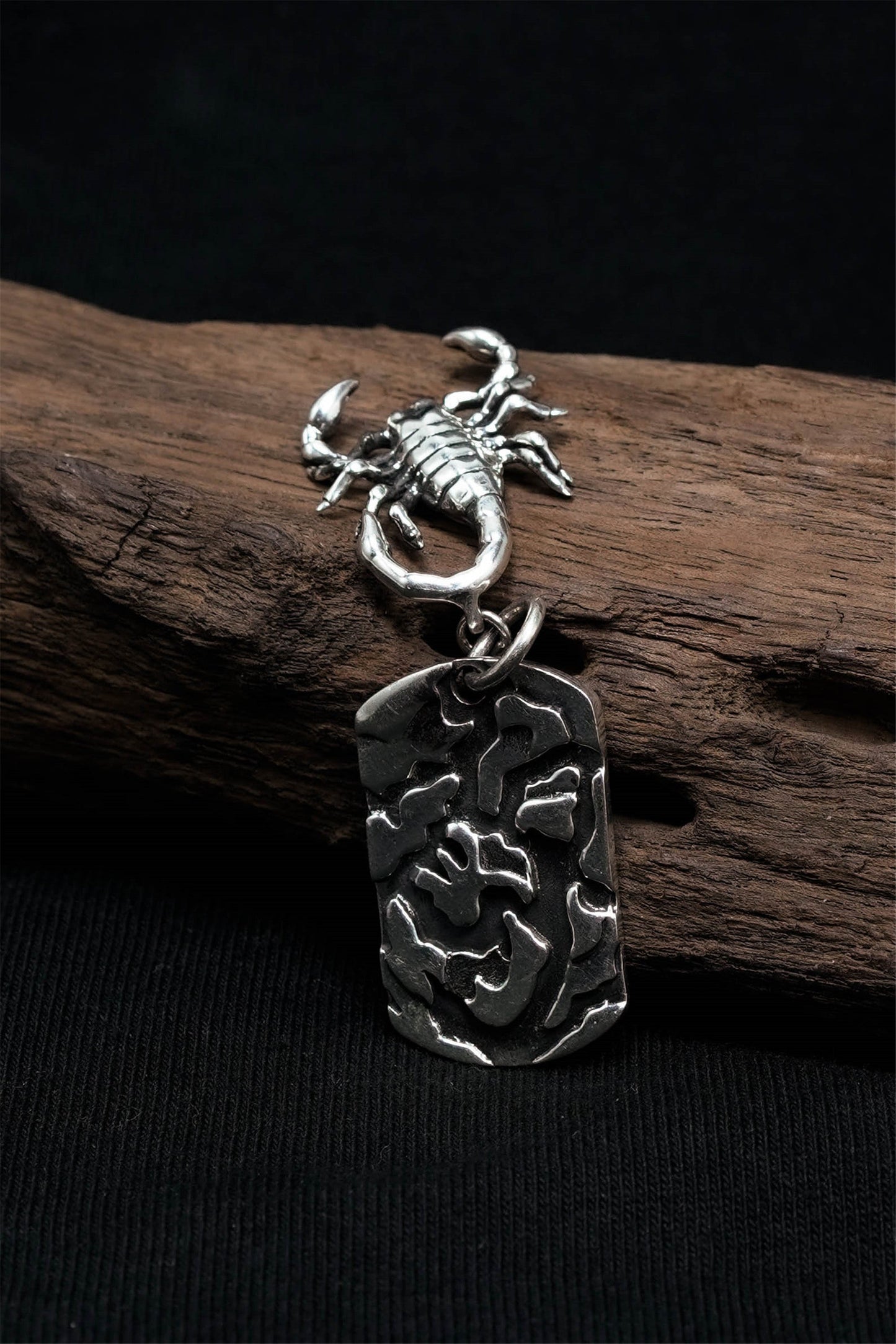 Motorcycle Wind Scorpion Pendant Retro 925 Sterling Silver
