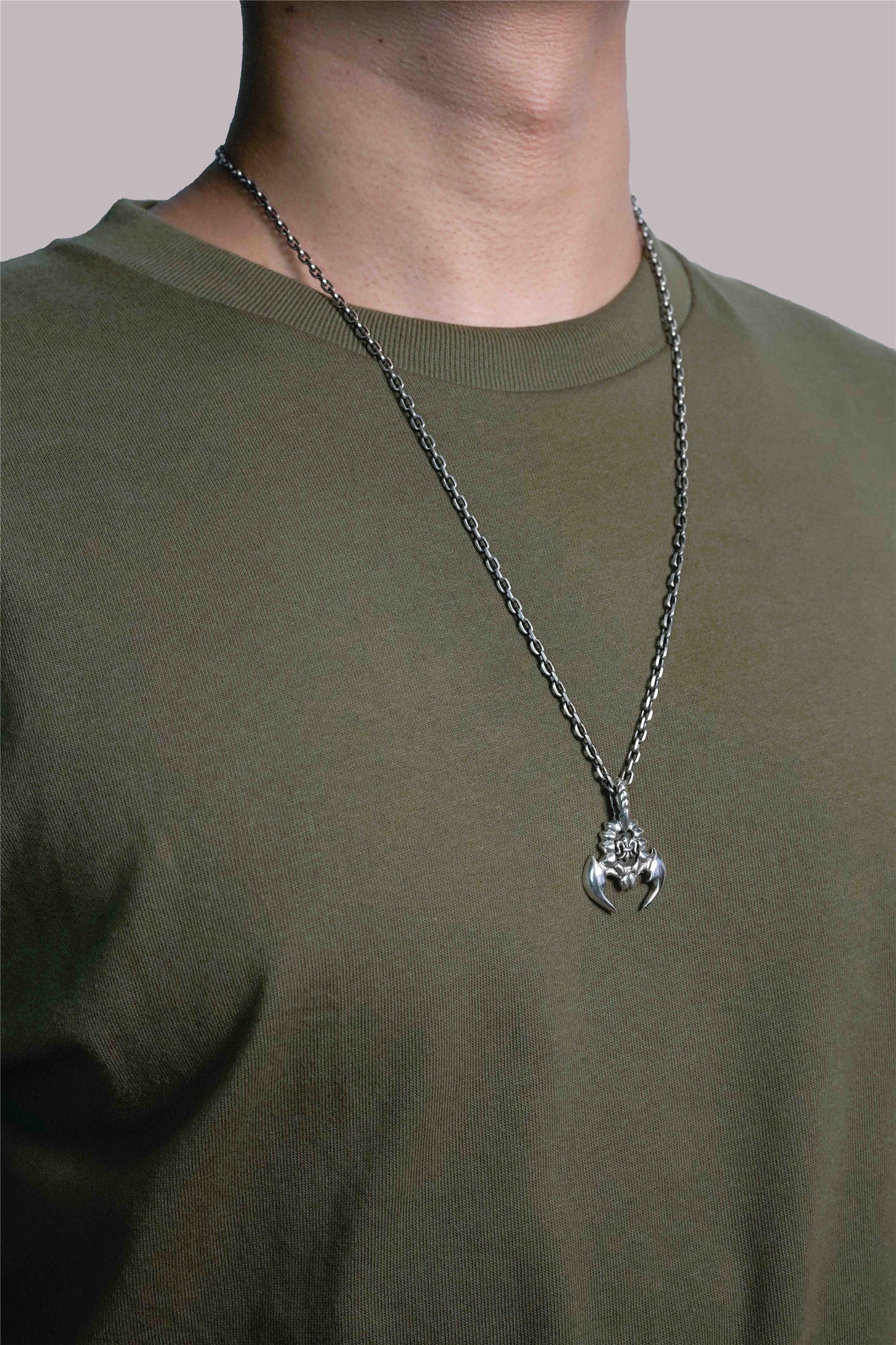Retro Silver Scorpion Pendant