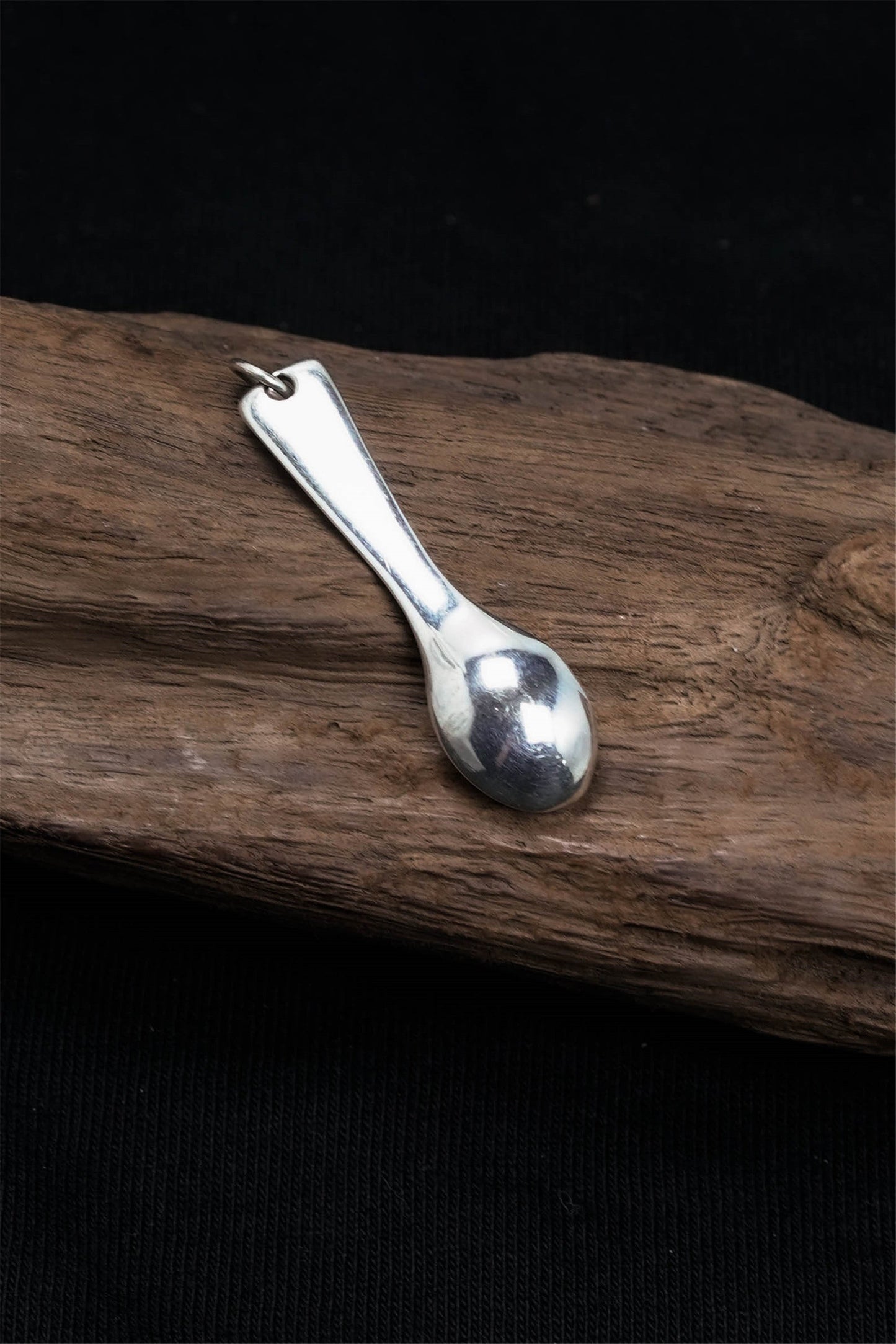TS® Antique Silver Spoon Pendant