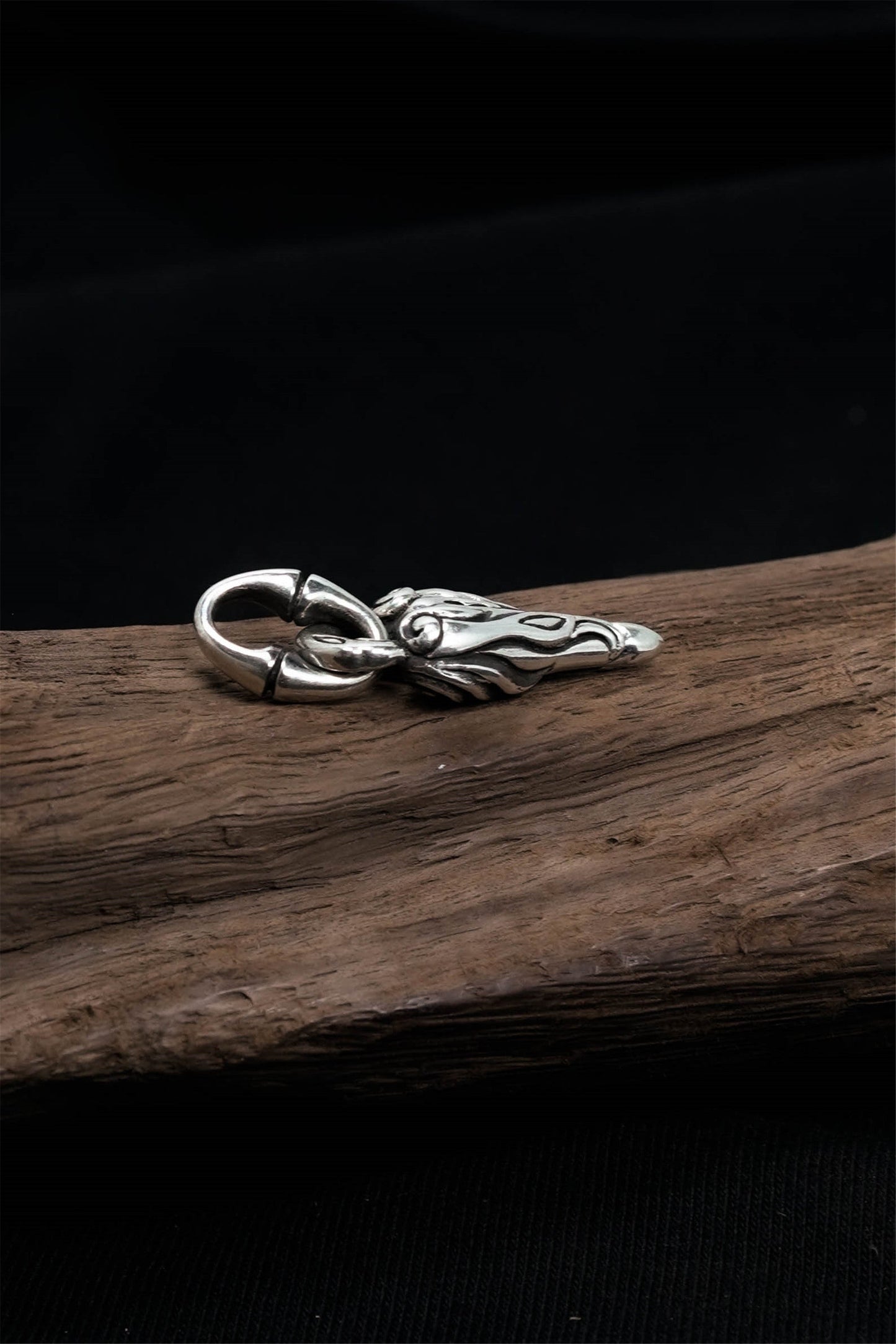 Retro Love Heart Pendant 925 Sterling Silver