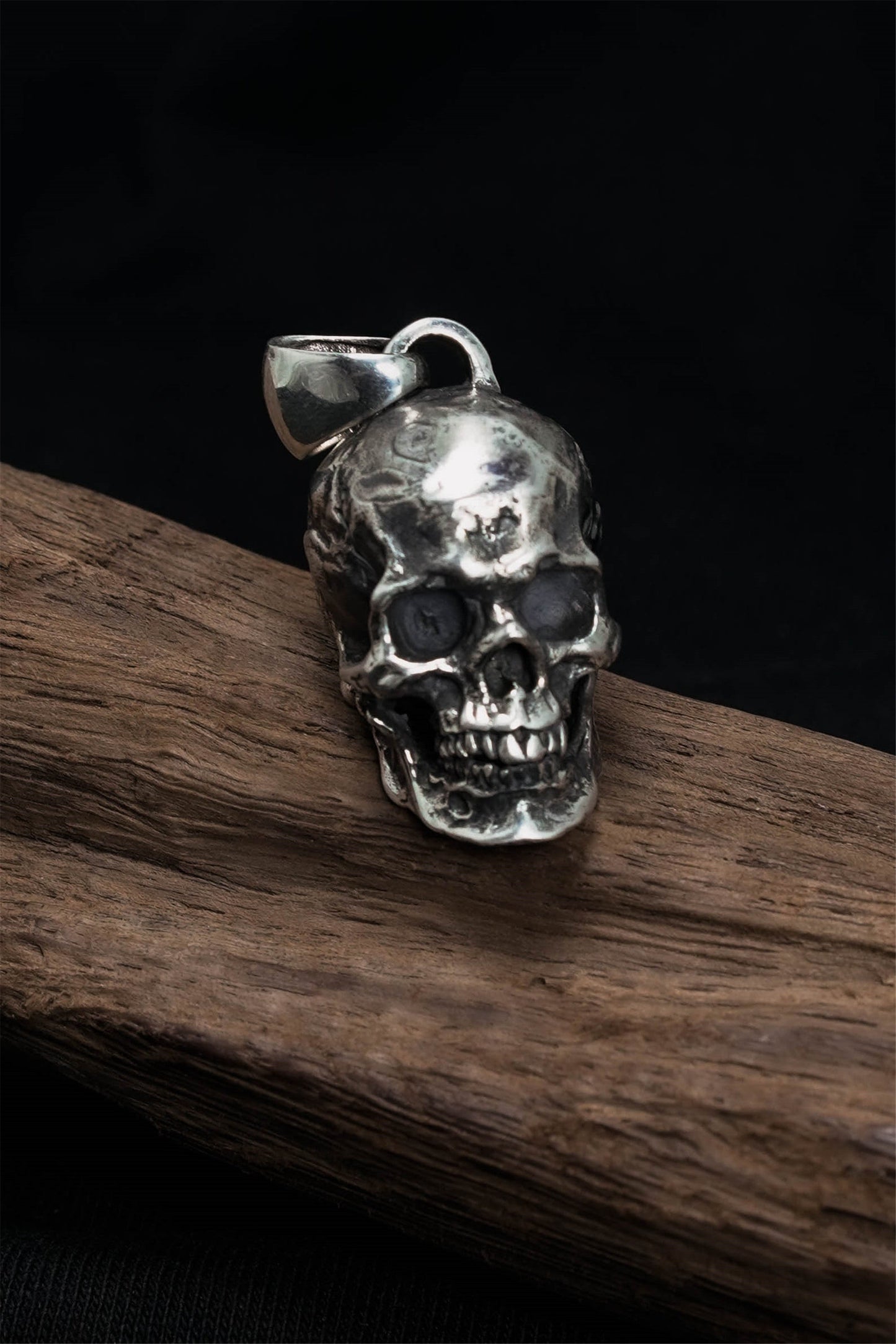 TS® Retro Skull Pendant 925 Sterling Silver