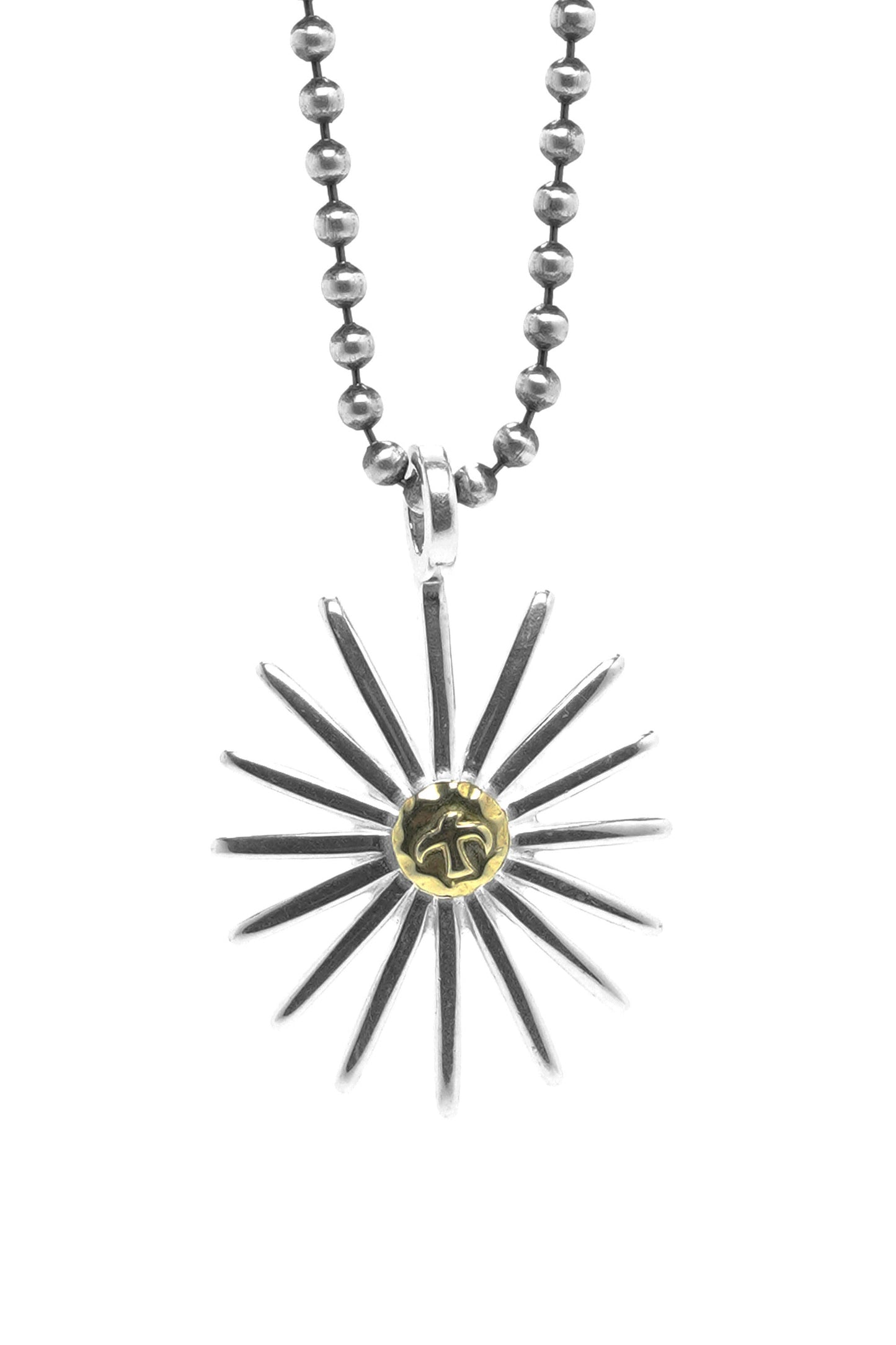 Takahashi Goro Sunflower 925 Sterling Silver Pendant