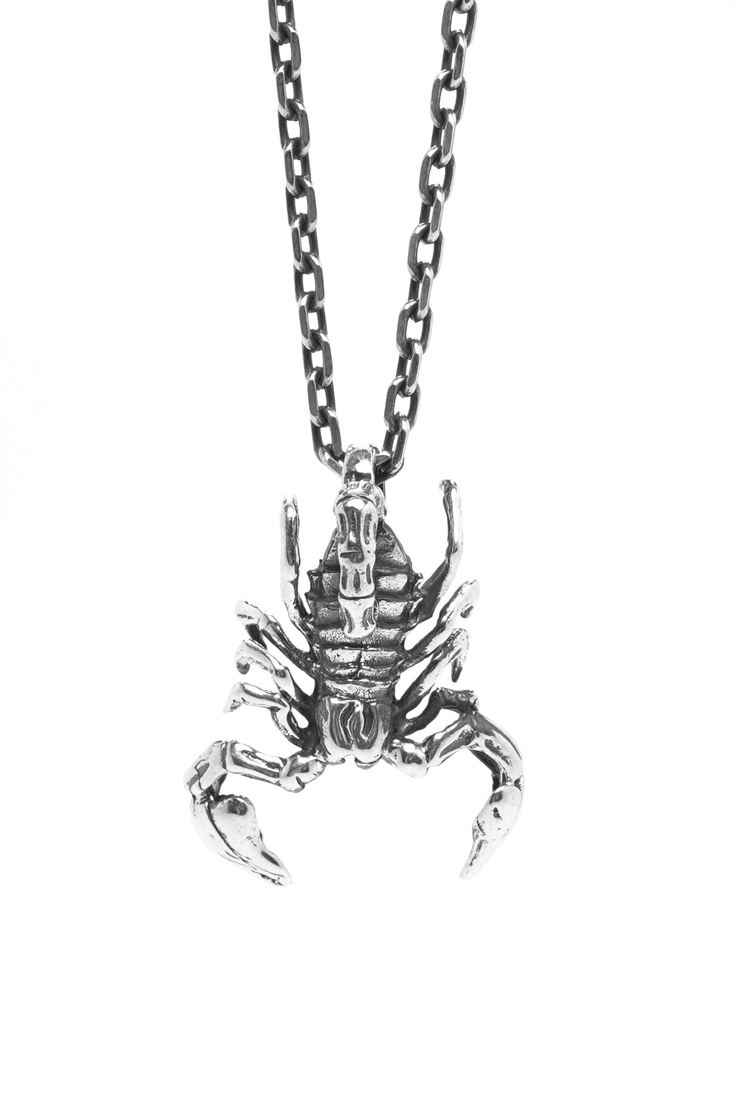 TS Hand Silver Retro Scorpion Pendant 925 Sterling Silver