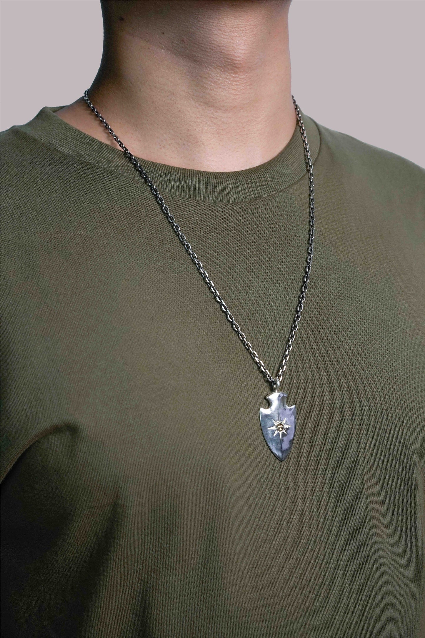 Arrowhead with Sun Pendant