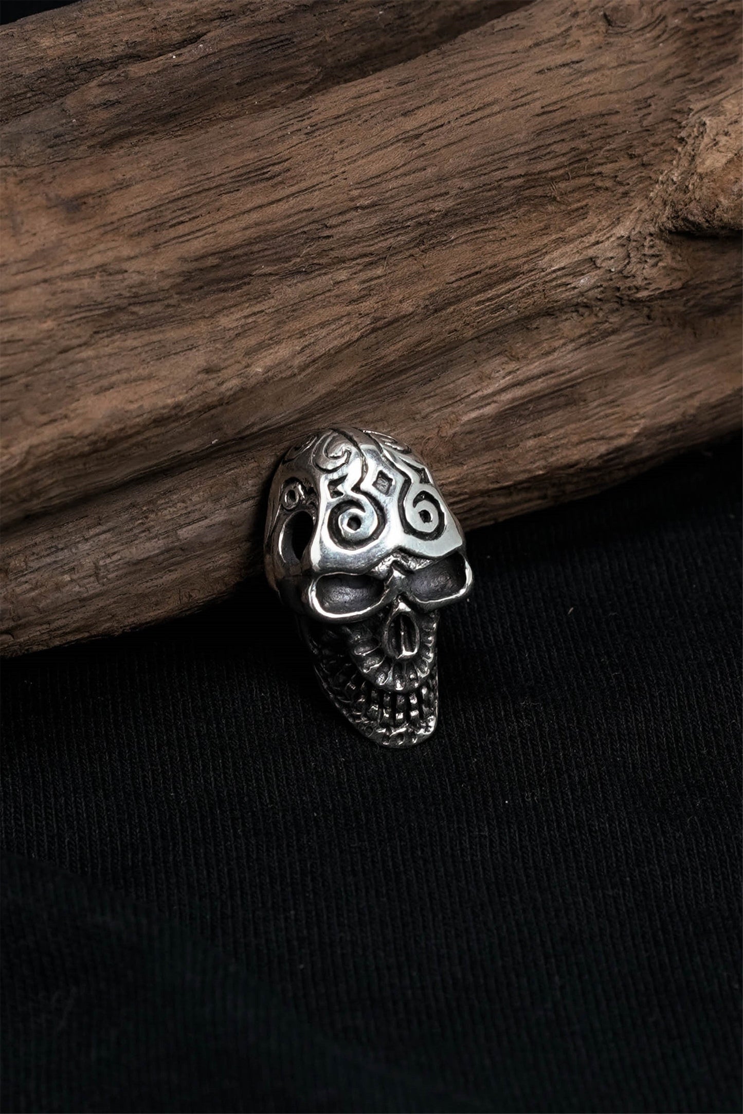 Retro Skull 925 Sterling Silver Pendant
