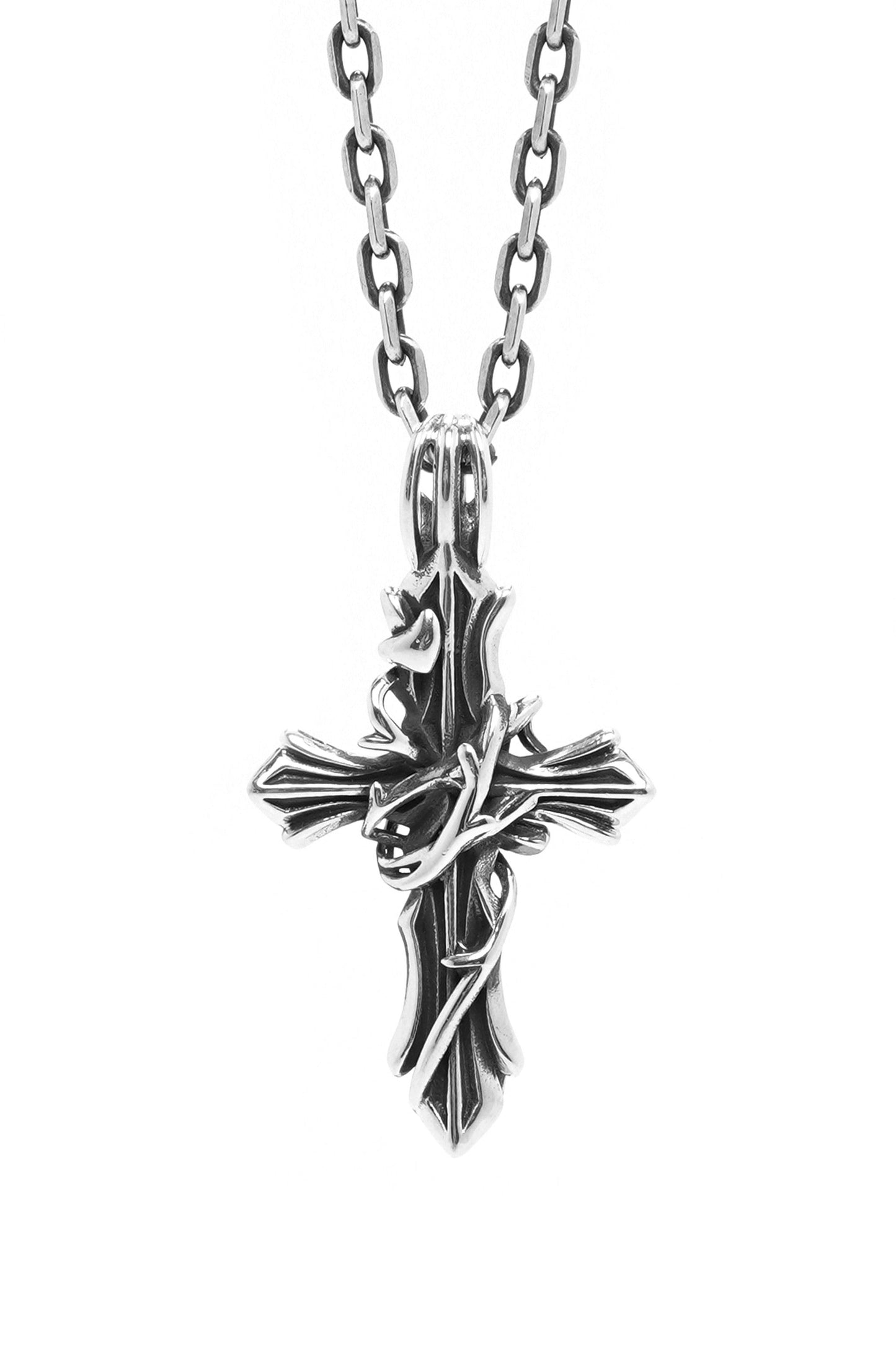Retro Cross 925 Sterling Silver Pendant