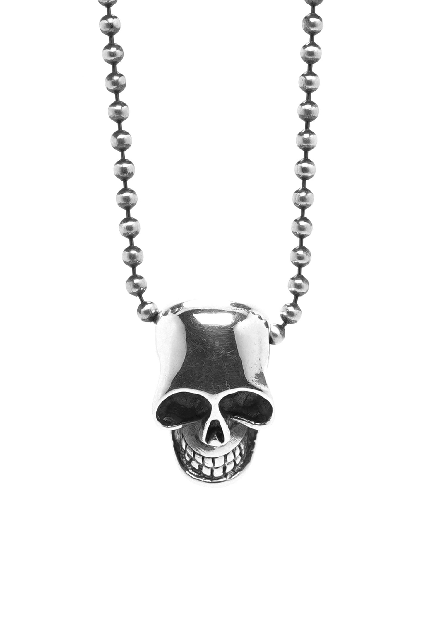 Retro Gothic Sterling Sliver Skull Pendant