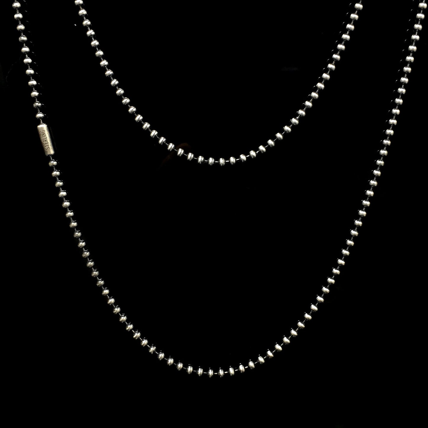 Double Cross Pendant Retro 925 Sterling Sliver