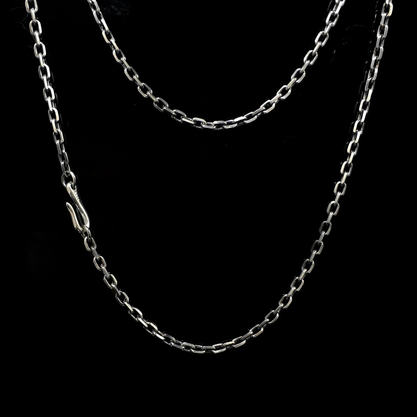 Left John Mayer Necklace Feather Leaf Retro 925 Silver Goro Takahashi Pendant with Brass Turquoise