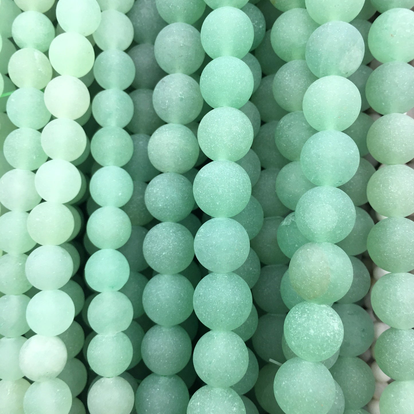 Natural Matte Adventurine Jasper Round Beads