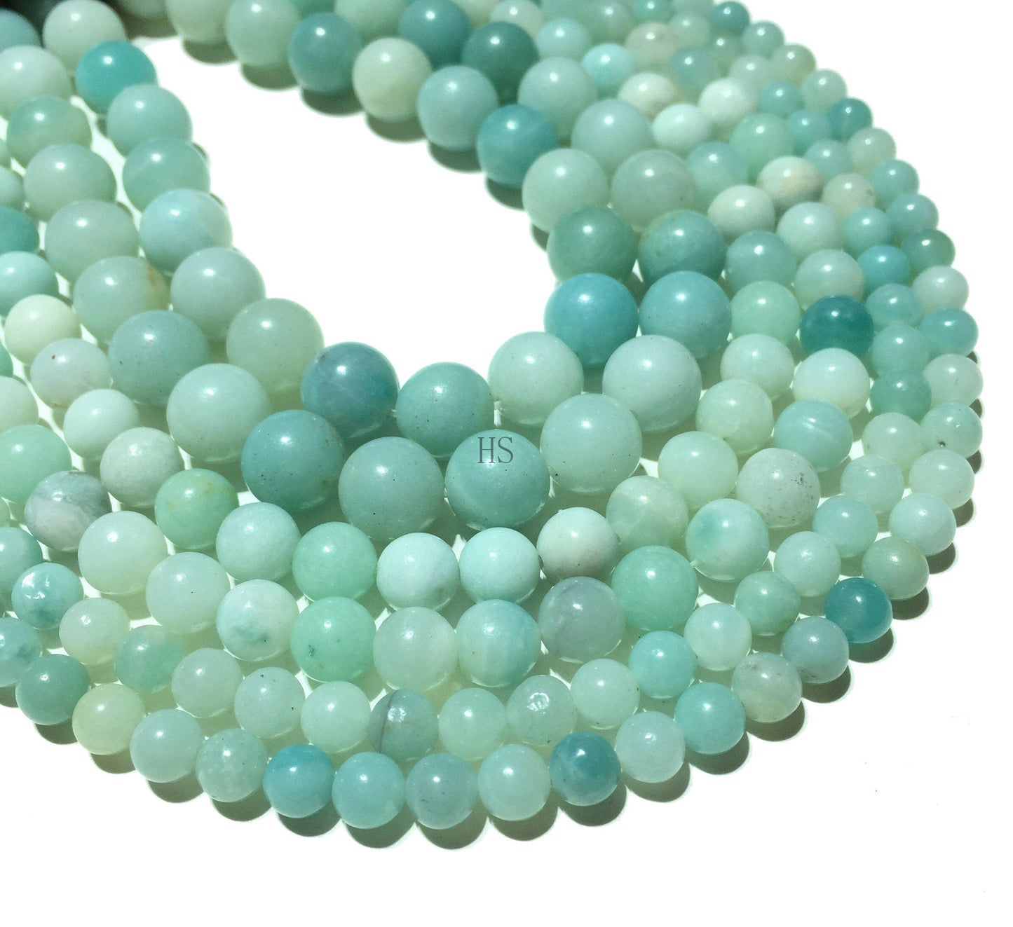 Natural Blue Amazonite Beads