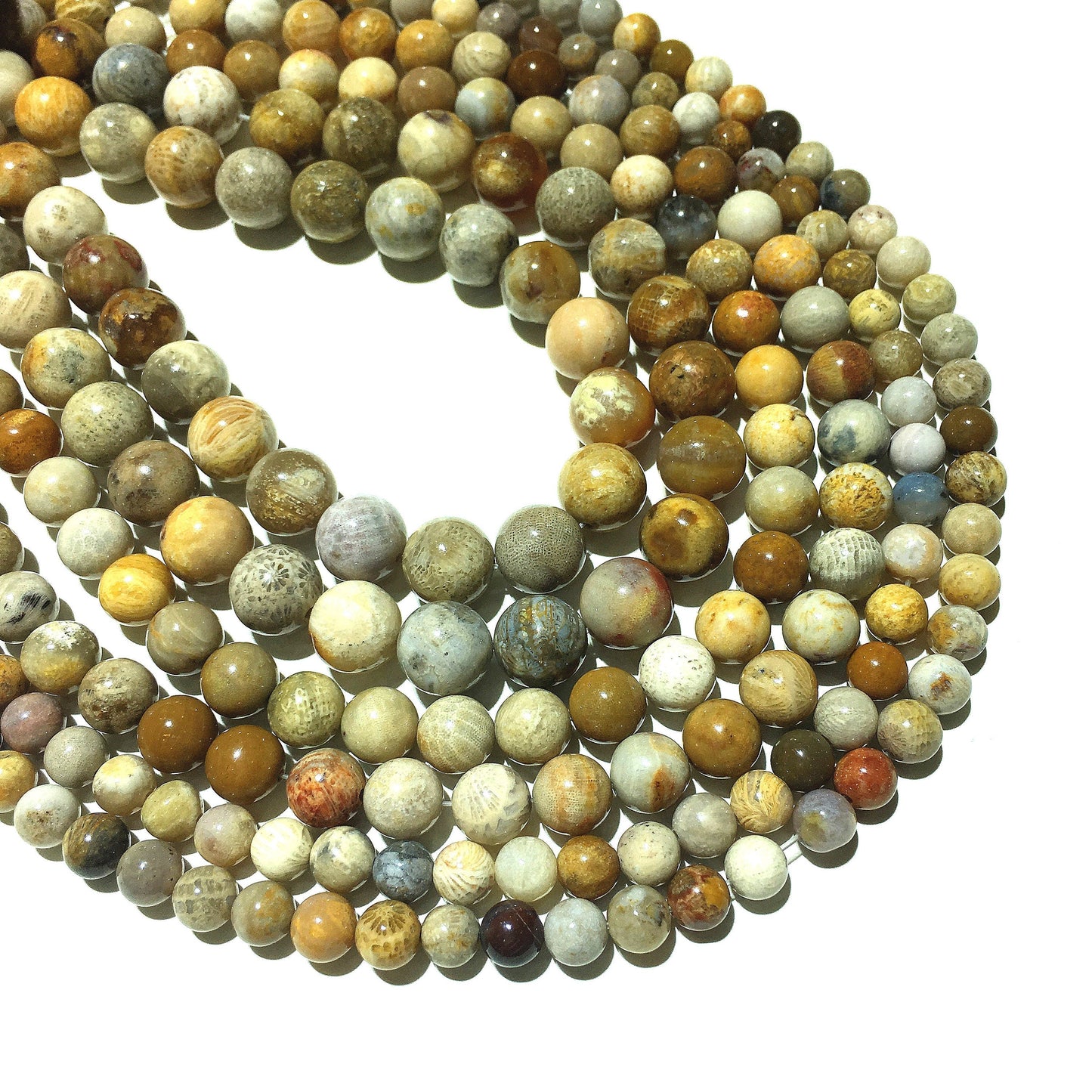 Natural Crazy Lace Agate Round Beads