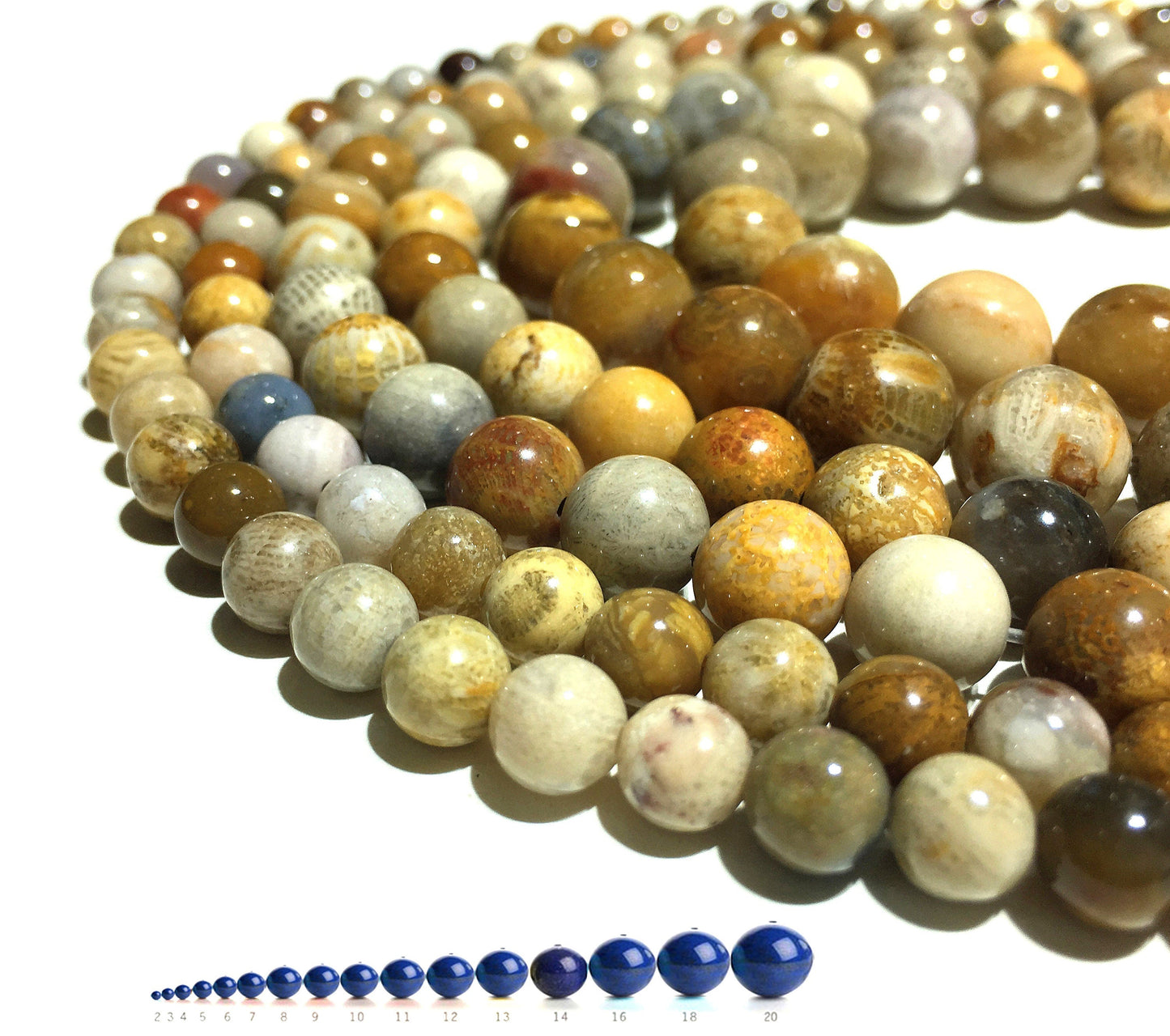 Natural Crazy Lace Agate Round Beads