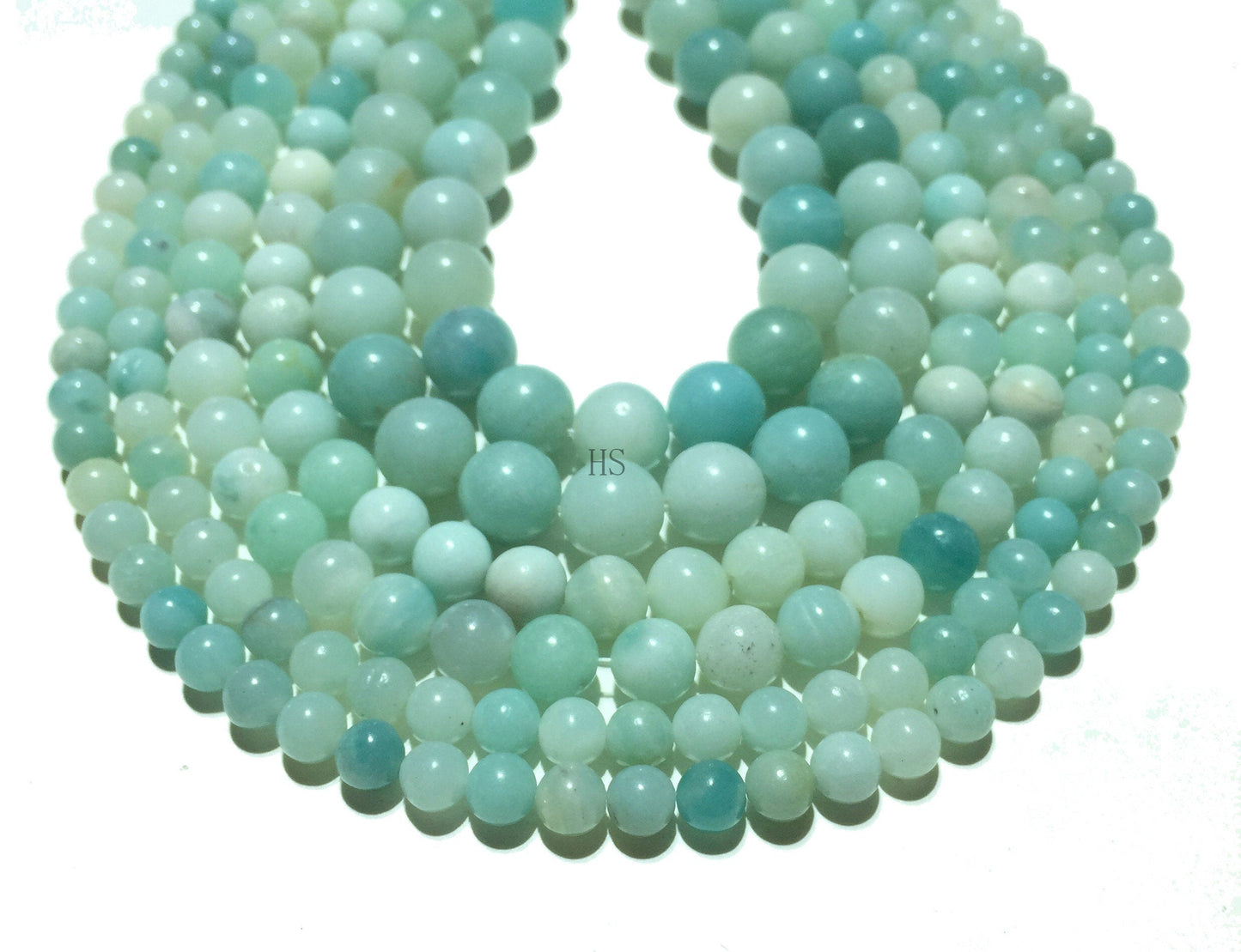 Natural Blue Amazonite Beads