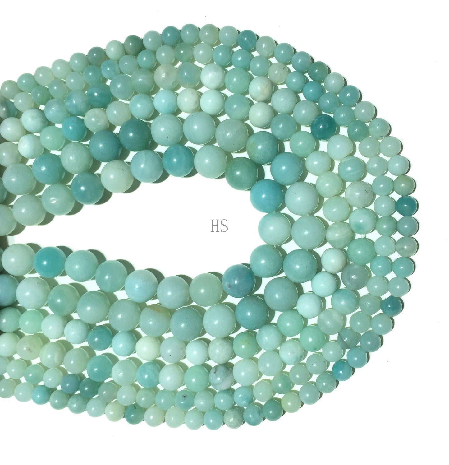 Natural Blue Amazonite Beads