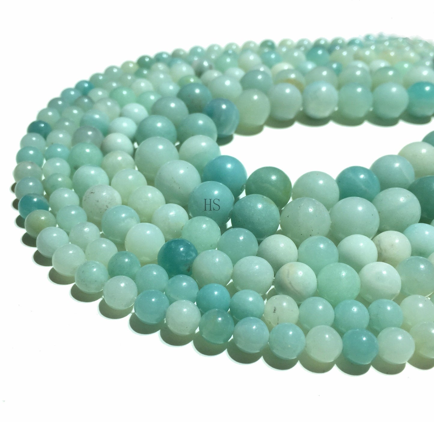 Natural Blue Amazonite Beads