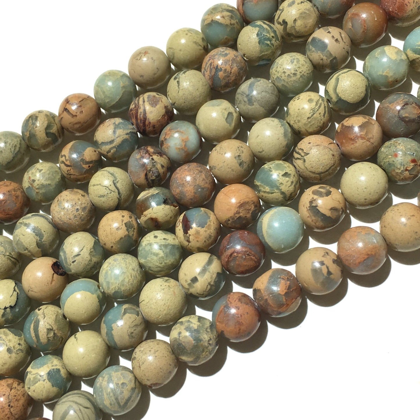 Natural Snake Skin Jasper Loose Beads