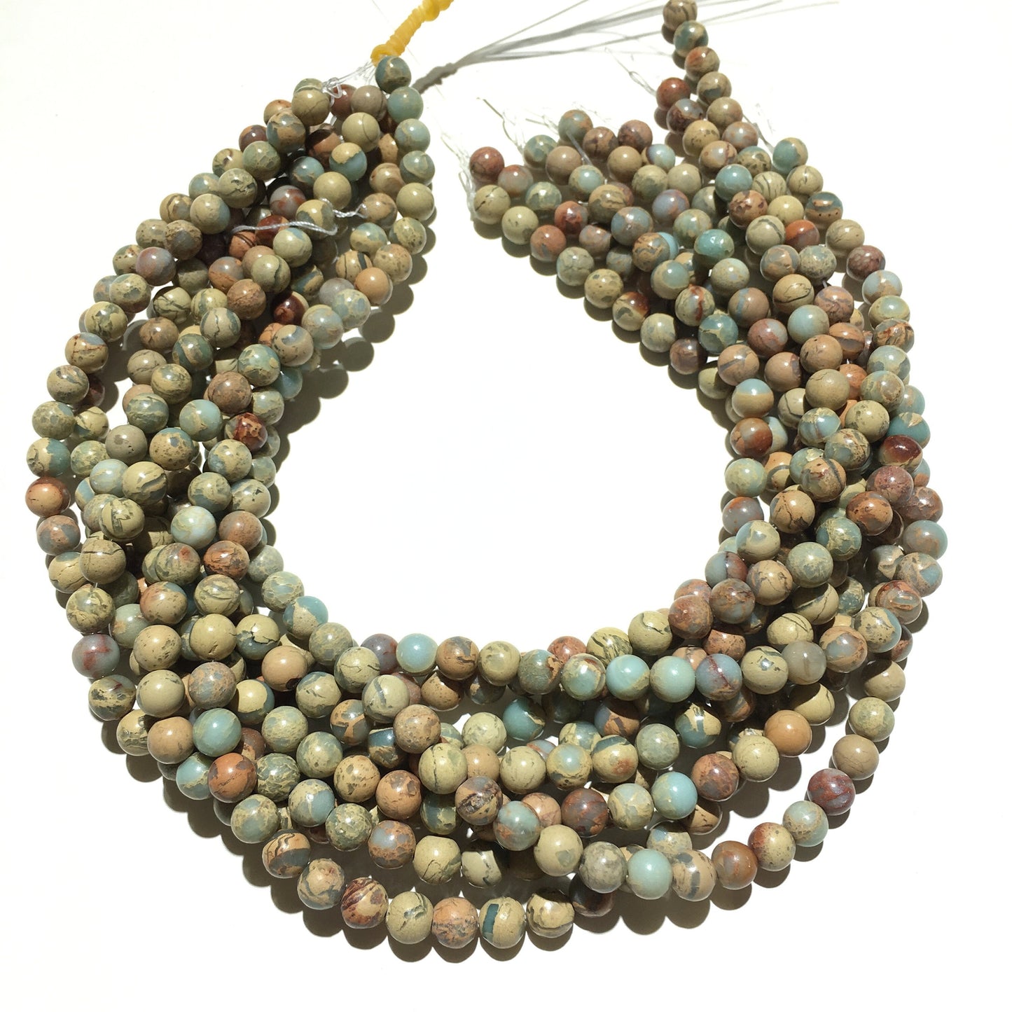 Natural Snake Skin Jasper Loose Beads