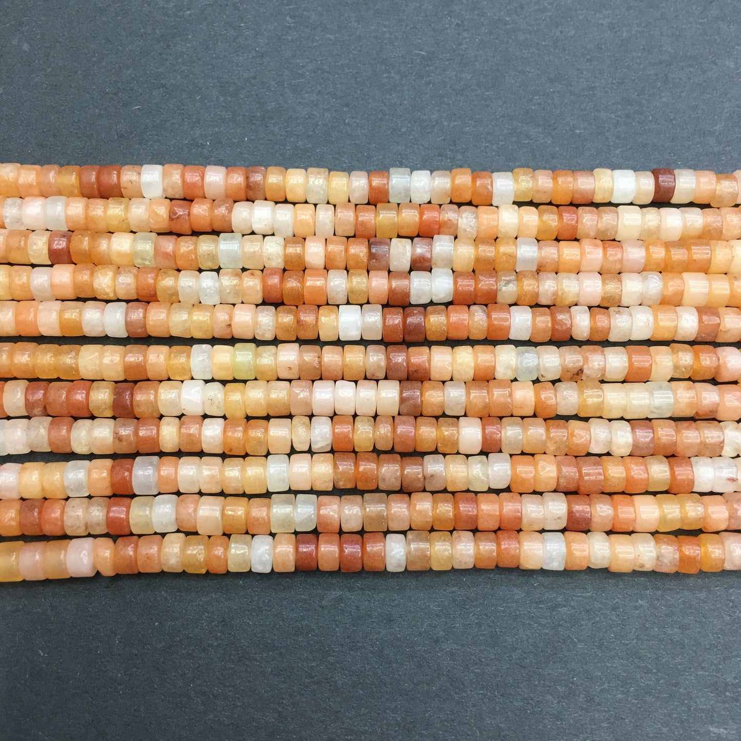 Natural Red Adventurine HeiShi Shape Beads Tube 2X4MM