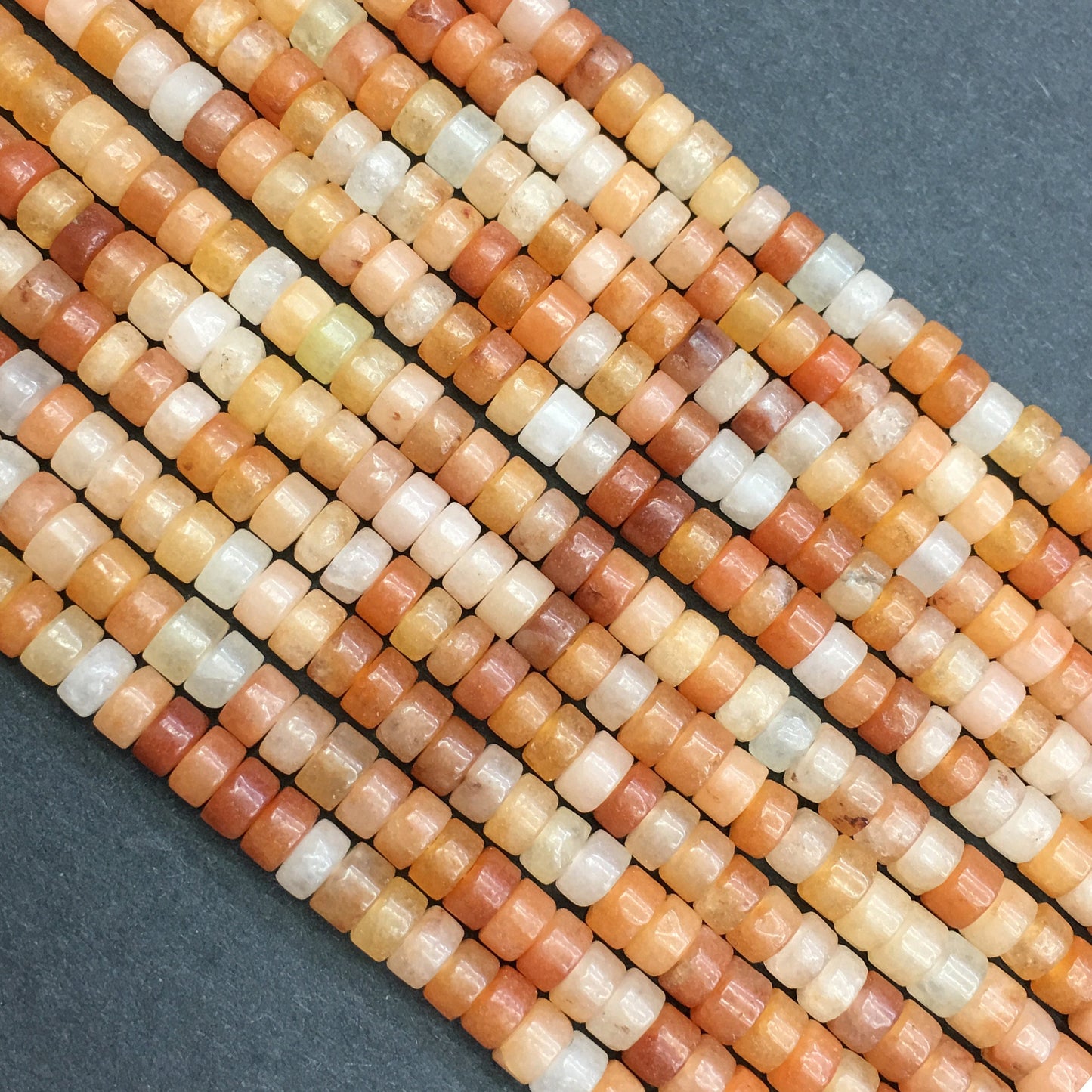 Natural Red Adventurine HeiShi Shape Beads Tube 2X4MM