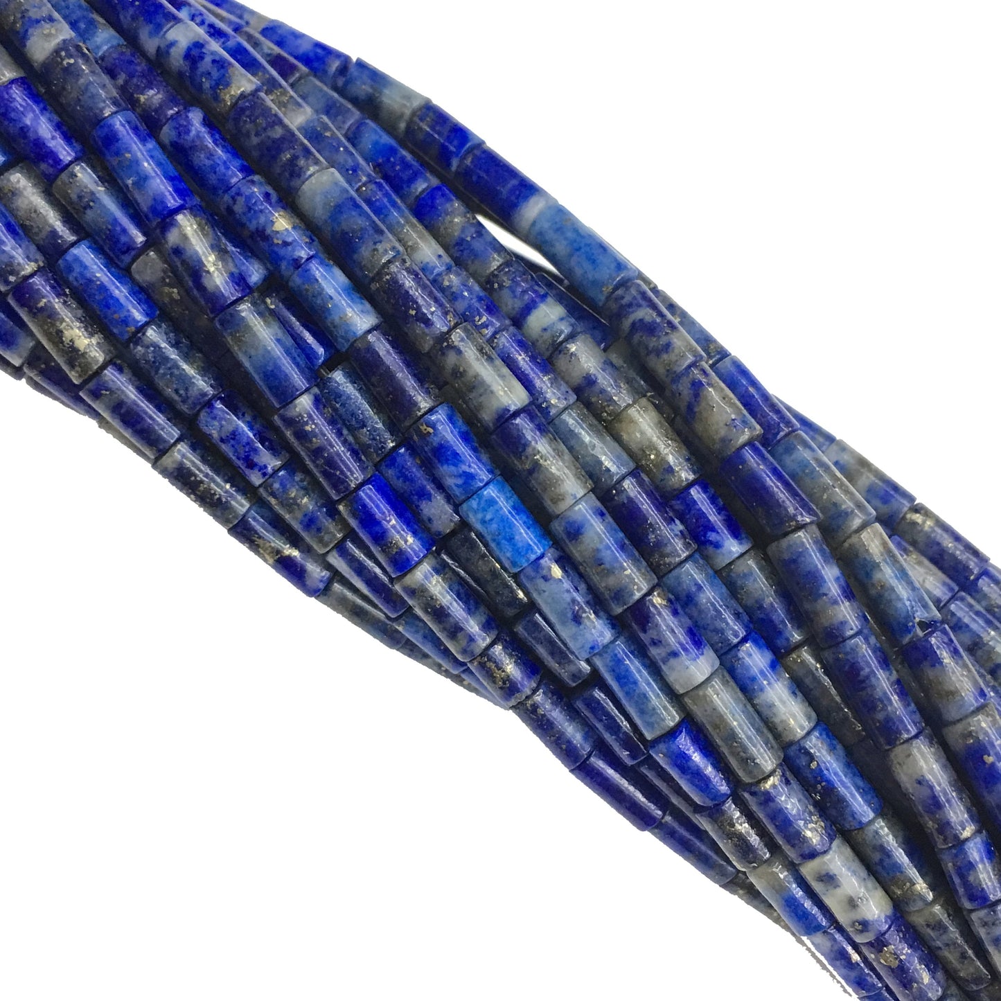 Natural Lapis Tube Shape Beads 2X4MM
