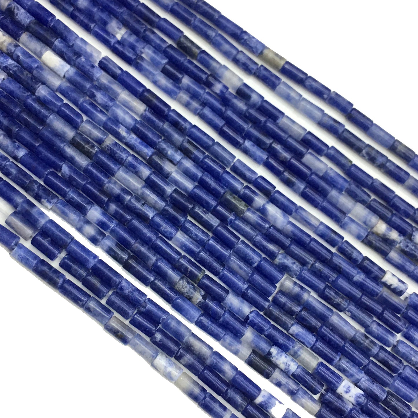 Natural Sodalite Tube Shape Beads 2X4MM