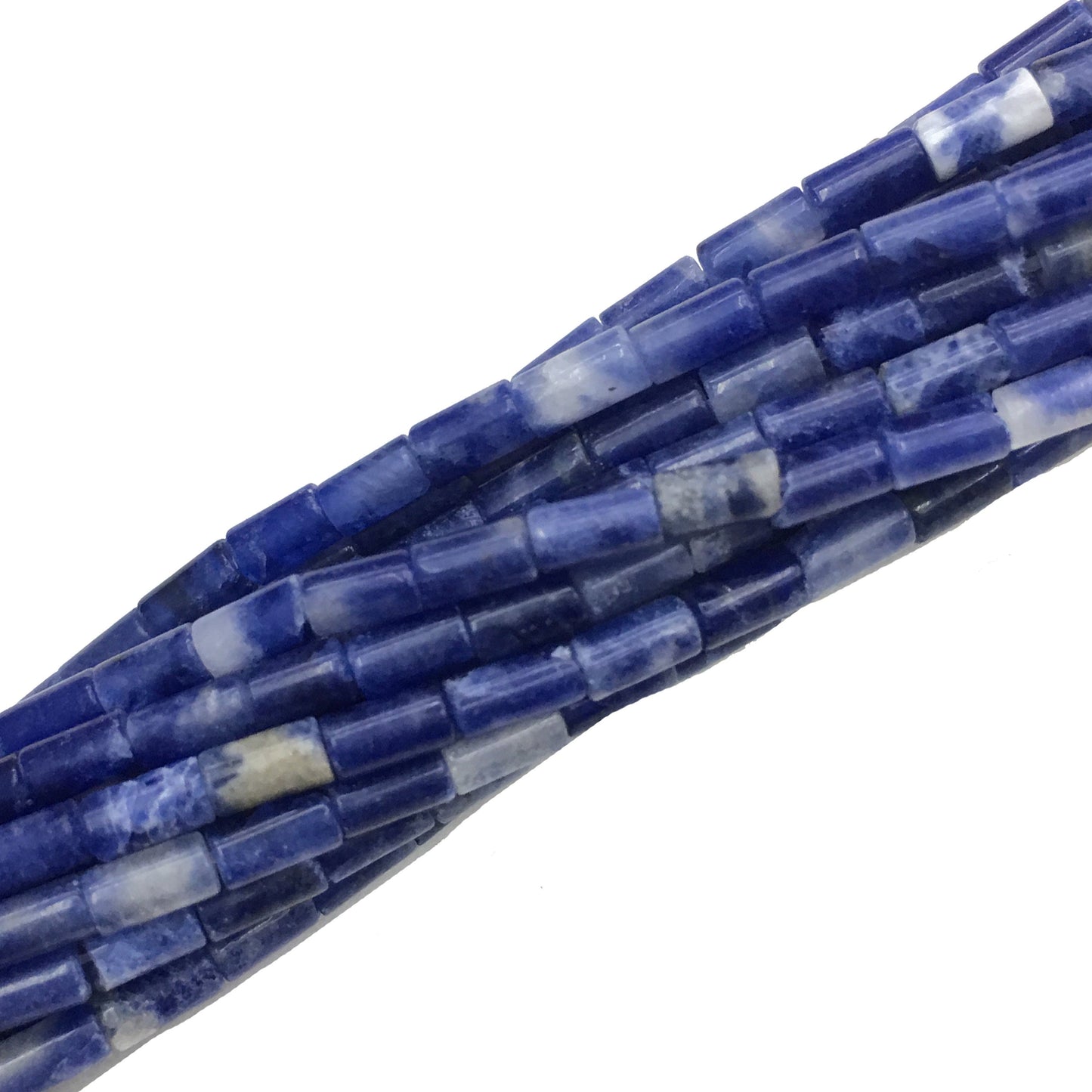 Natural Sodalite Tube Shape Beads 2X4MM