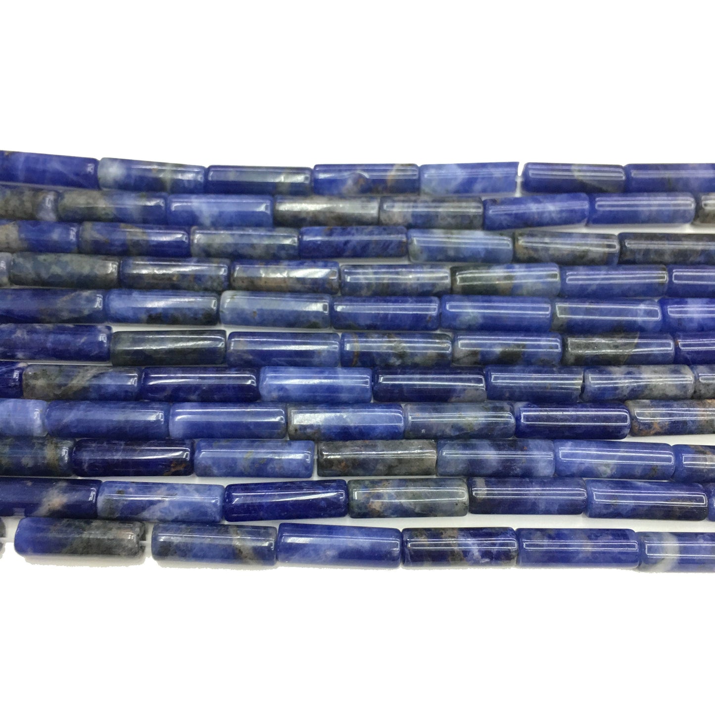 Natural Blue Sodalite Tube Shape Beads 4X13MM